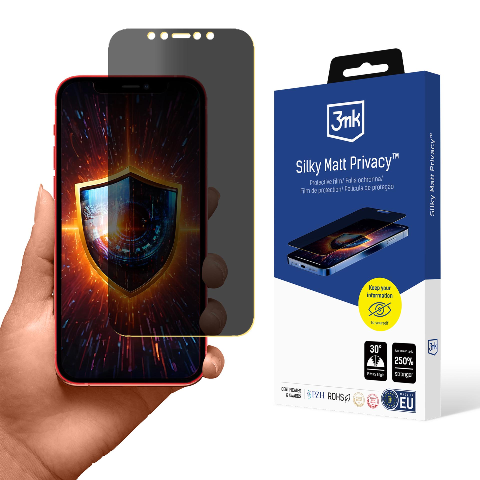 3mk Silky Matt Privacy-skærmbeskytter til Apple iPhone 12 Pro