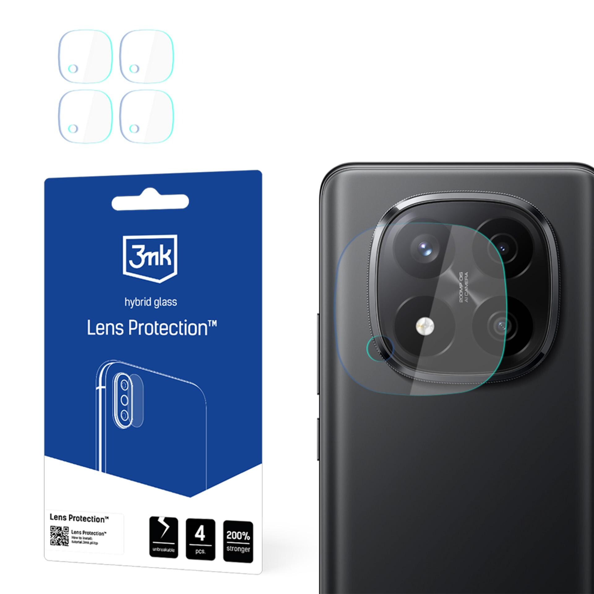 Hybridglas til kameralinse – 3mk-linsebeskyttelse til Xiaomi Redmi Note 14 Pro+