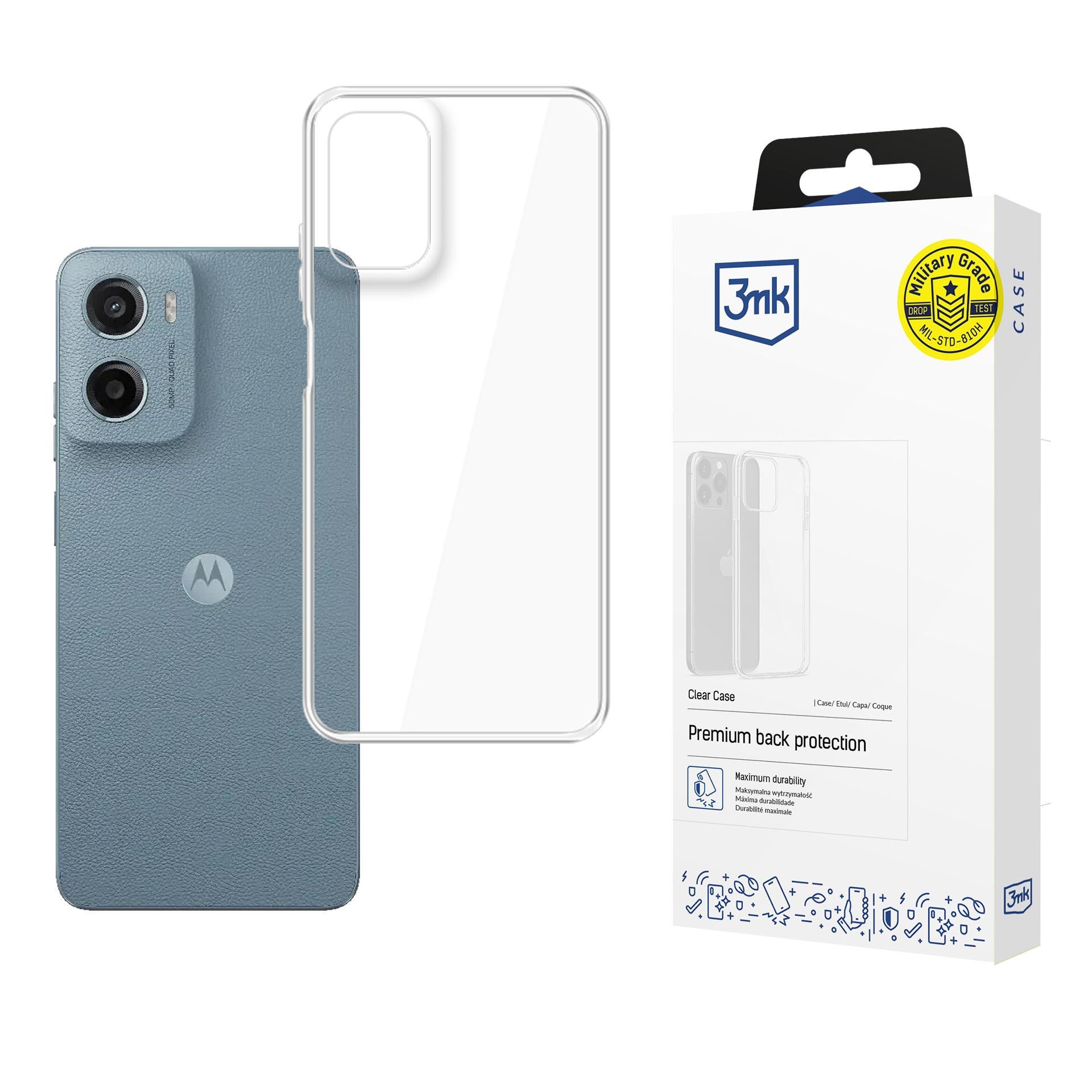 3mk gennemsigtigt cover til Motorola Moto G05 / E15 G4 – gennemsigtigt