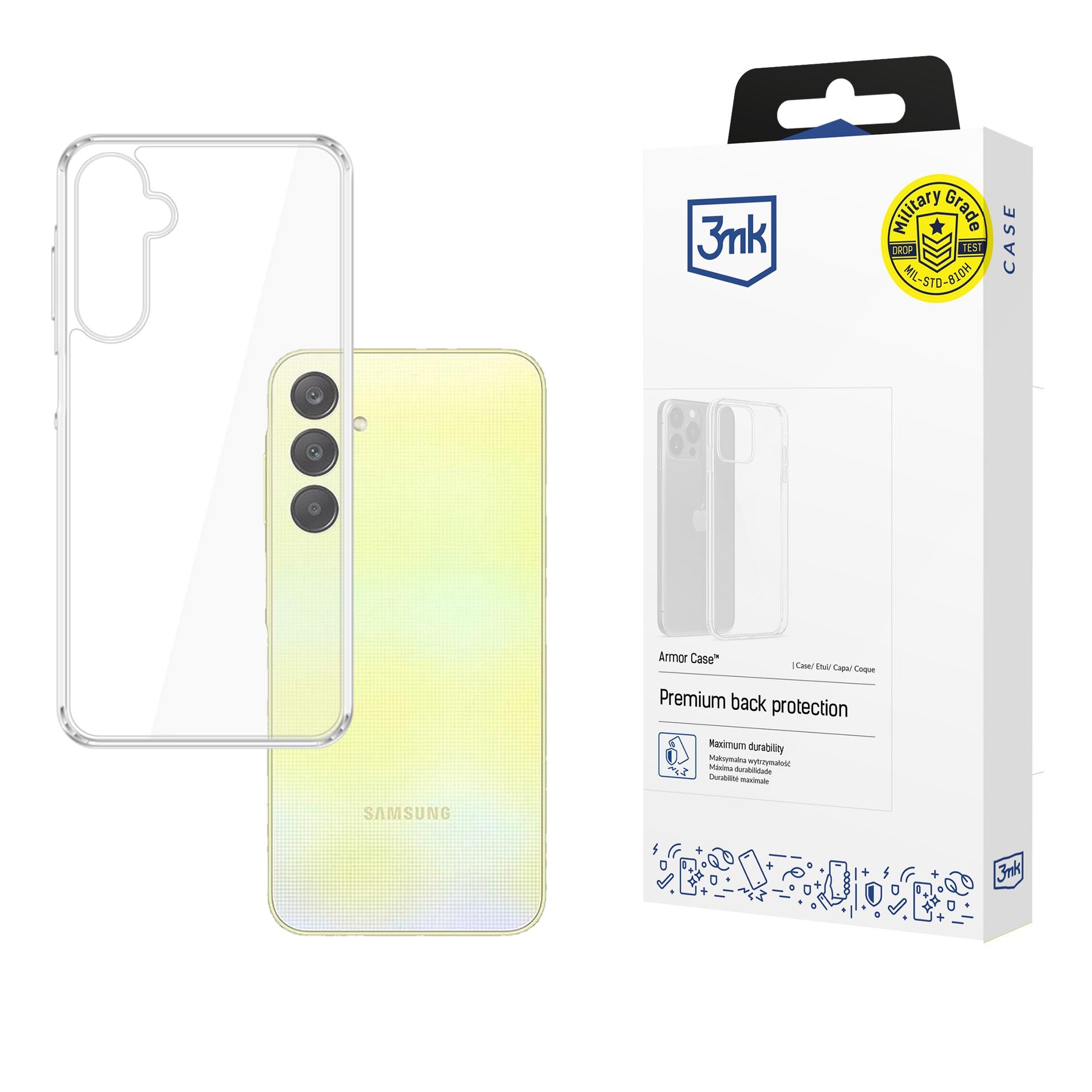 3mk Armor-etui til Samsung Galaxy A26 5G – gennemsigtigt