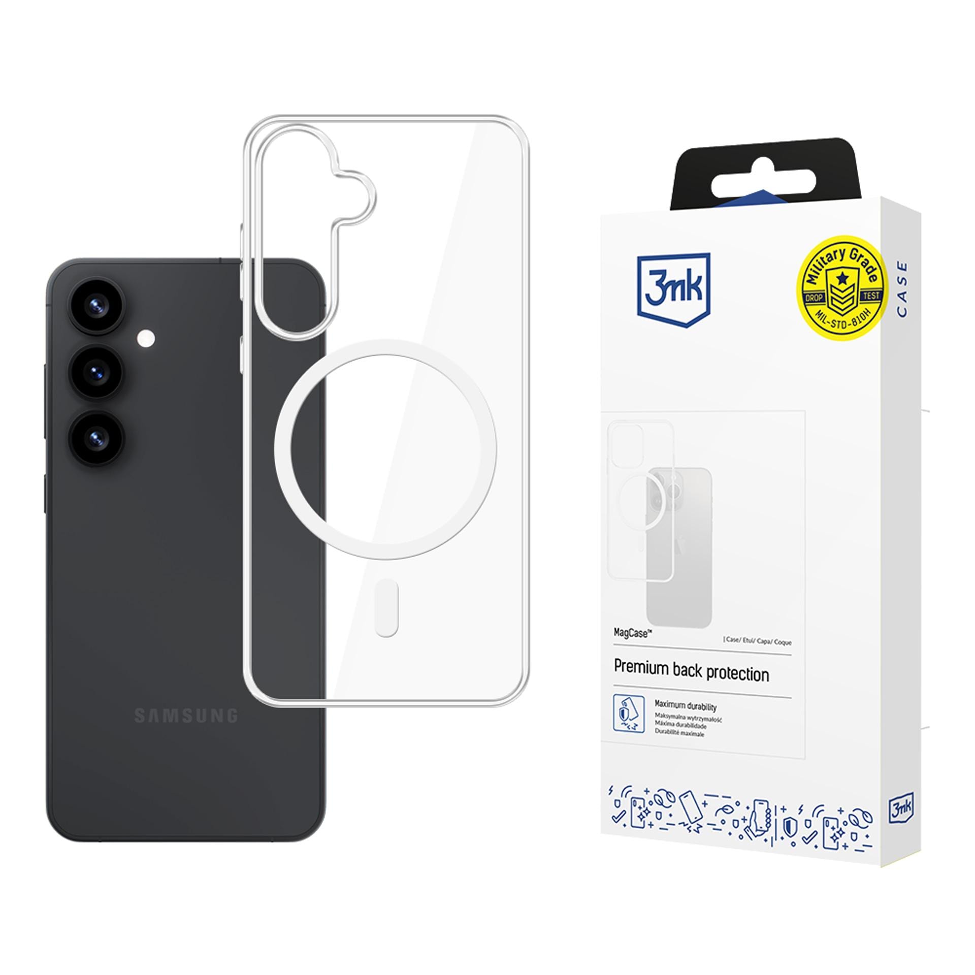 3mk MagCase til Samsung Galaxy S25+ – gennemsigtig