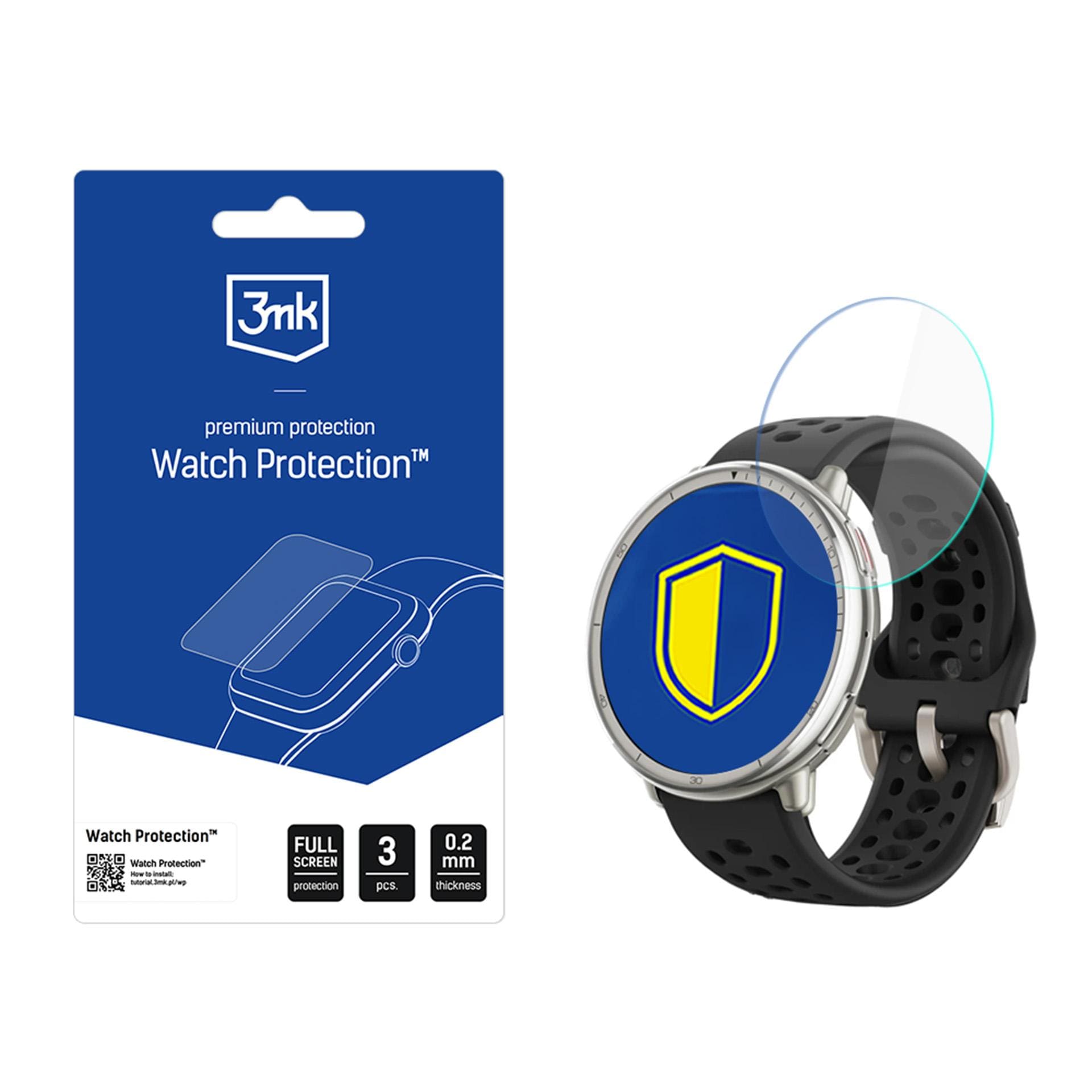 3mk Watch Protection ARC-skærmbeskyttelsesfilm til Amazfit Active 2