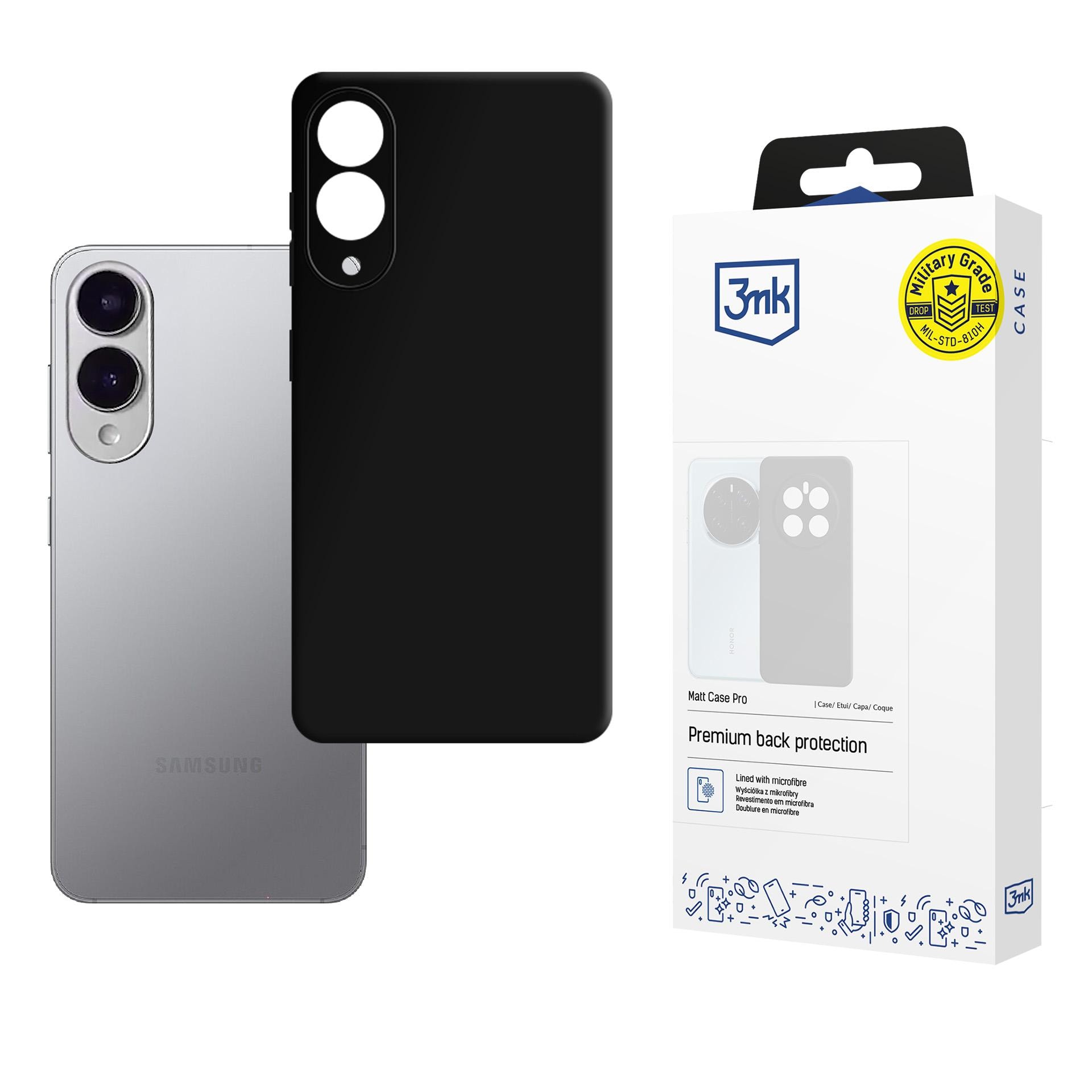 3mk Matt Case Pro til Samsung Galaxy S25 Edge – Mat sort