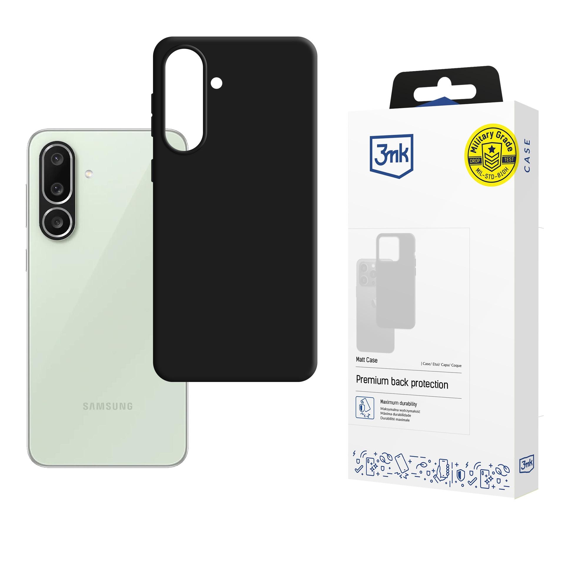 3mk mat etui til Samsung Galaxy M56 – sort