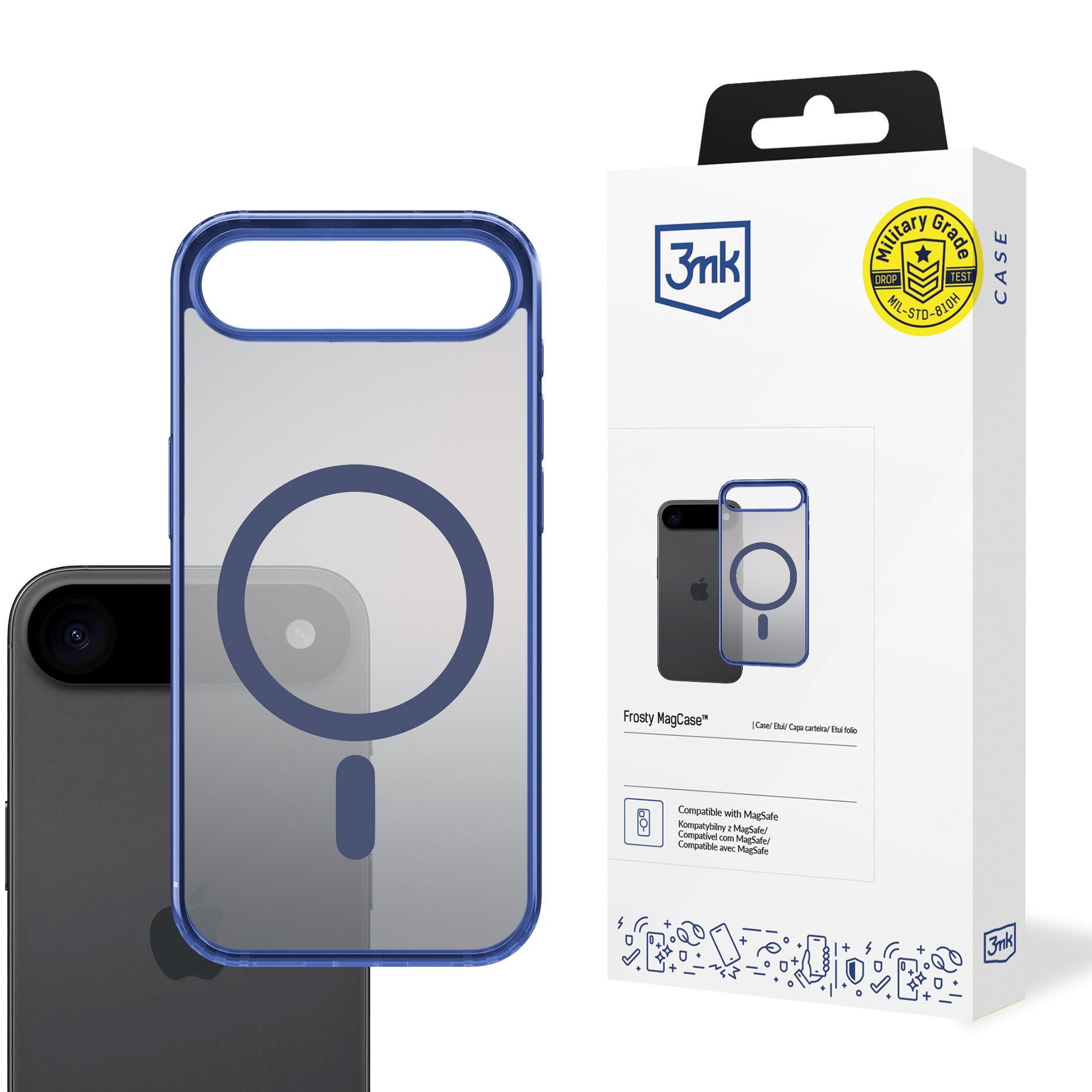 3mk Frosty MagCase til iPhone Air – Blå