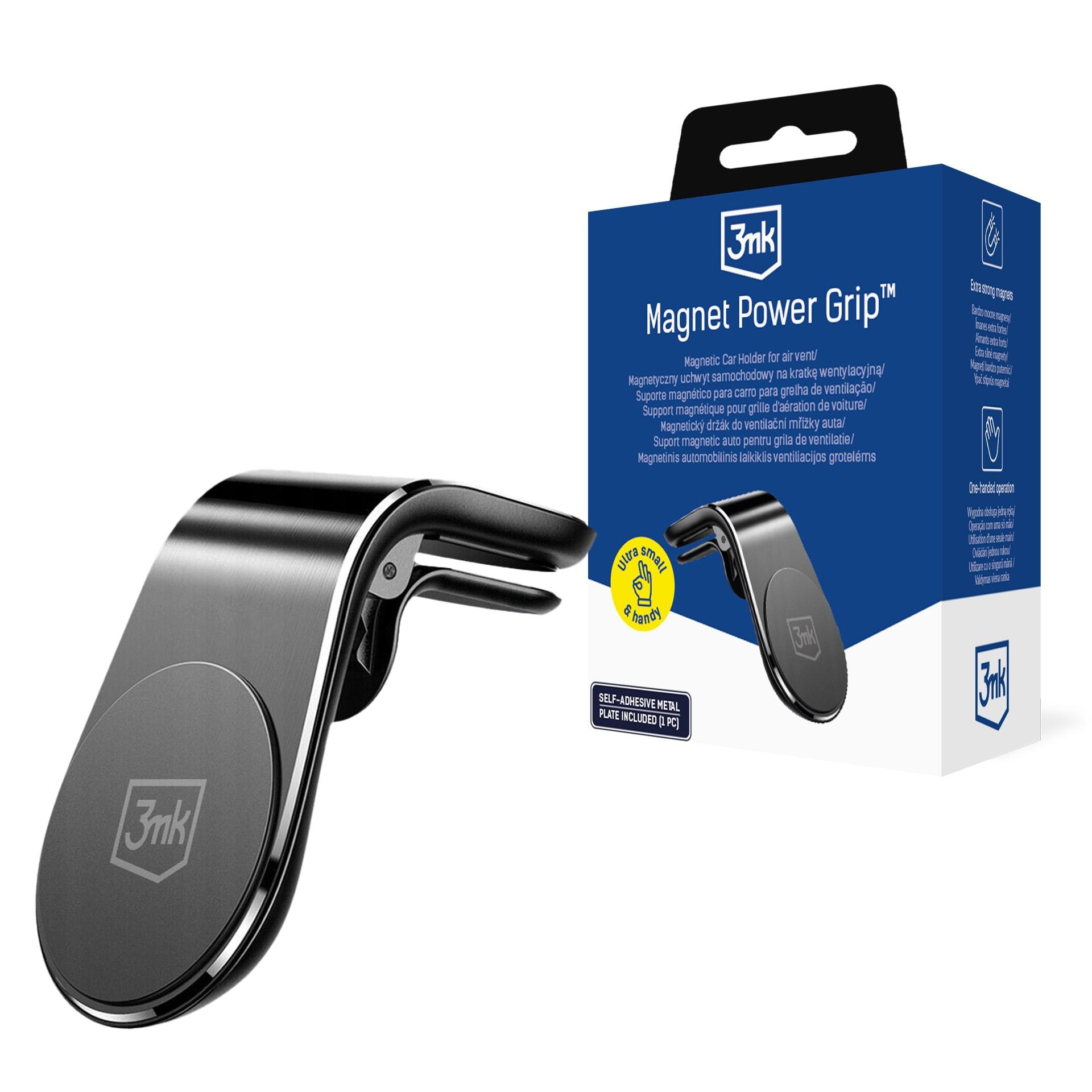 3mk Magnet Power Grip-bilholder til kølergrillen – sort