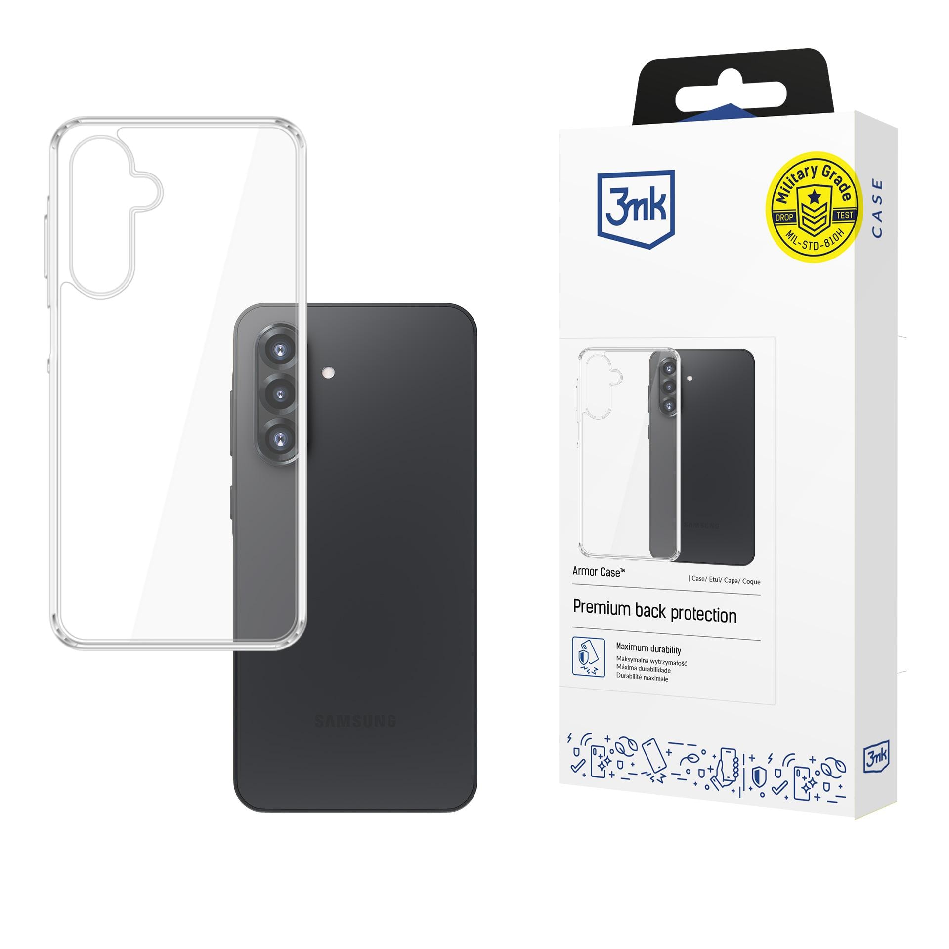 3mk Armor-etui til Samsung Galaxy A27 5G – gennemsigtigt