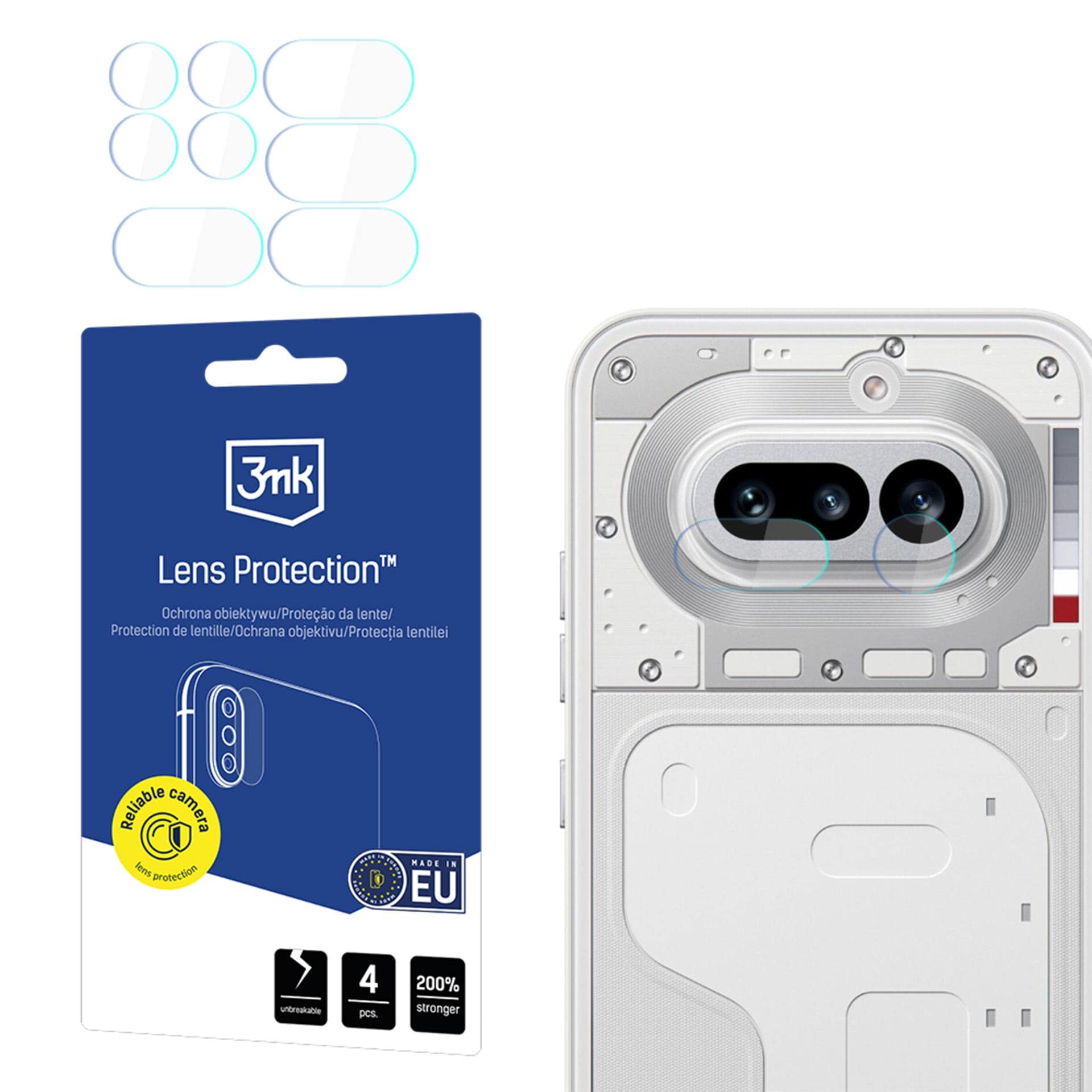 3mk Lens Protection™ hybridkameraobjektivglas til Nothing Phone (4a)