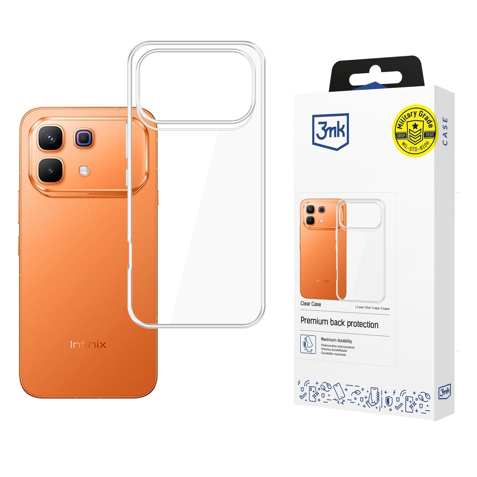 3mk gennemsigtigt cover til Infinix Note 60 Pro – gennemsigtigt