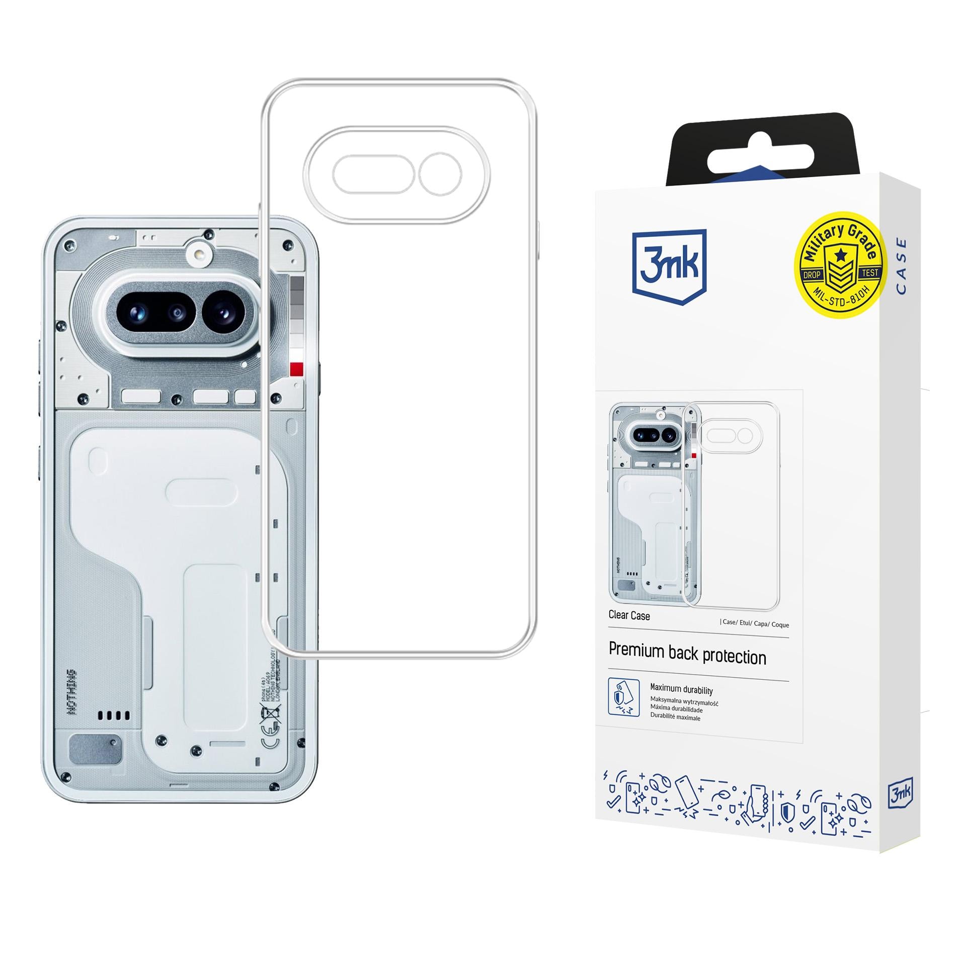 3mk gennemsigtigt cover til Nothing Phone (4a) – gennemsigtigt
