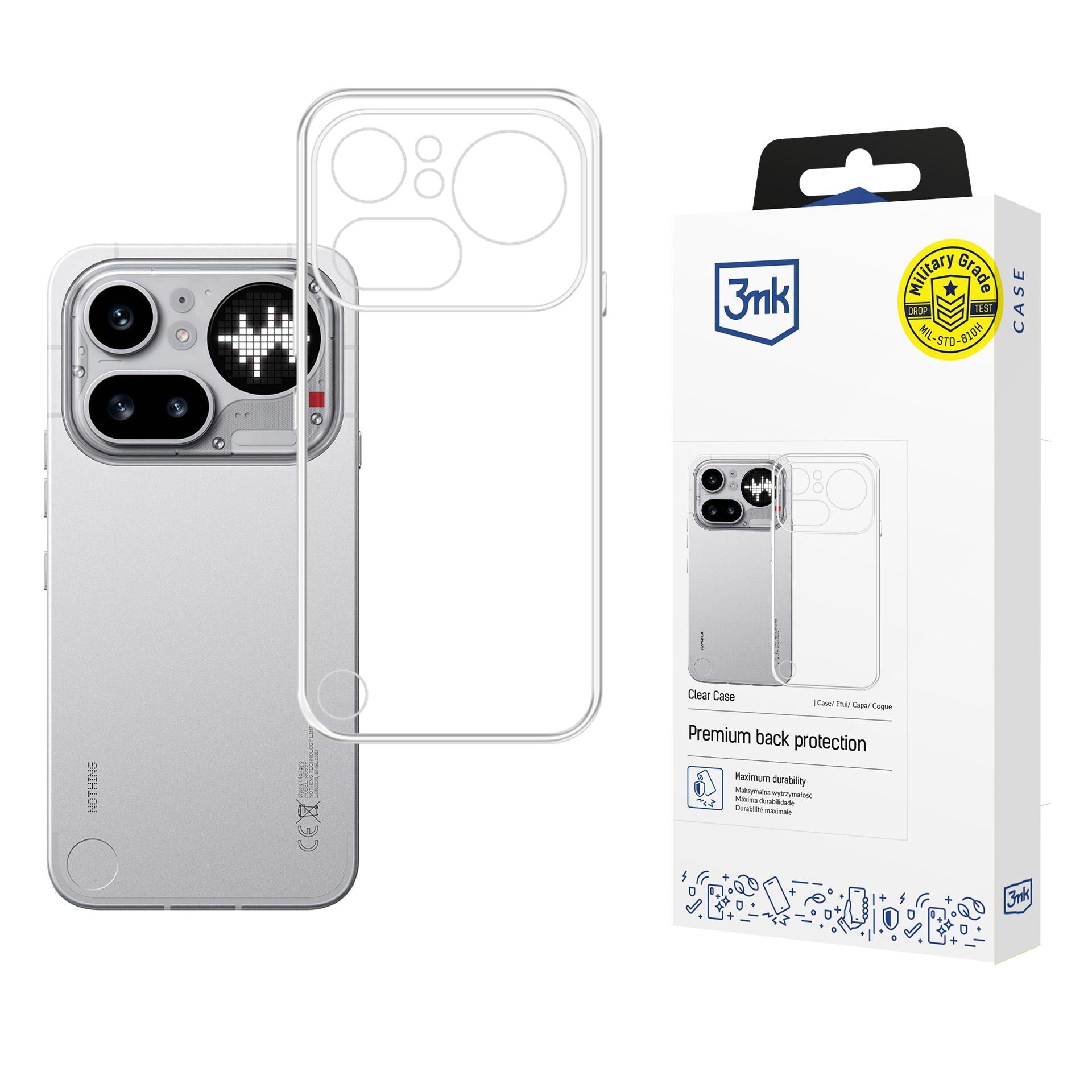 3mk gennemsigtigt cover til Nothing Phone (4a) Pro – gennemsigtigt