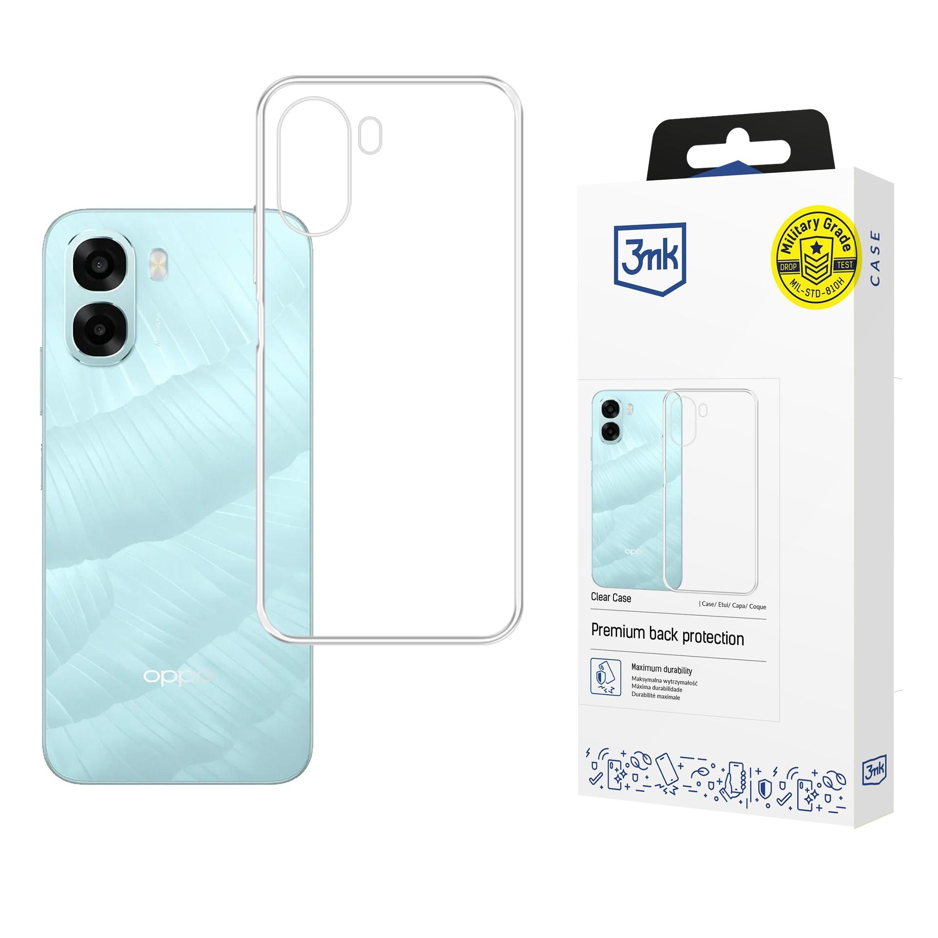 3mk gennemsigtigt cover til Oppo A6X 5G – gennemsigtigt