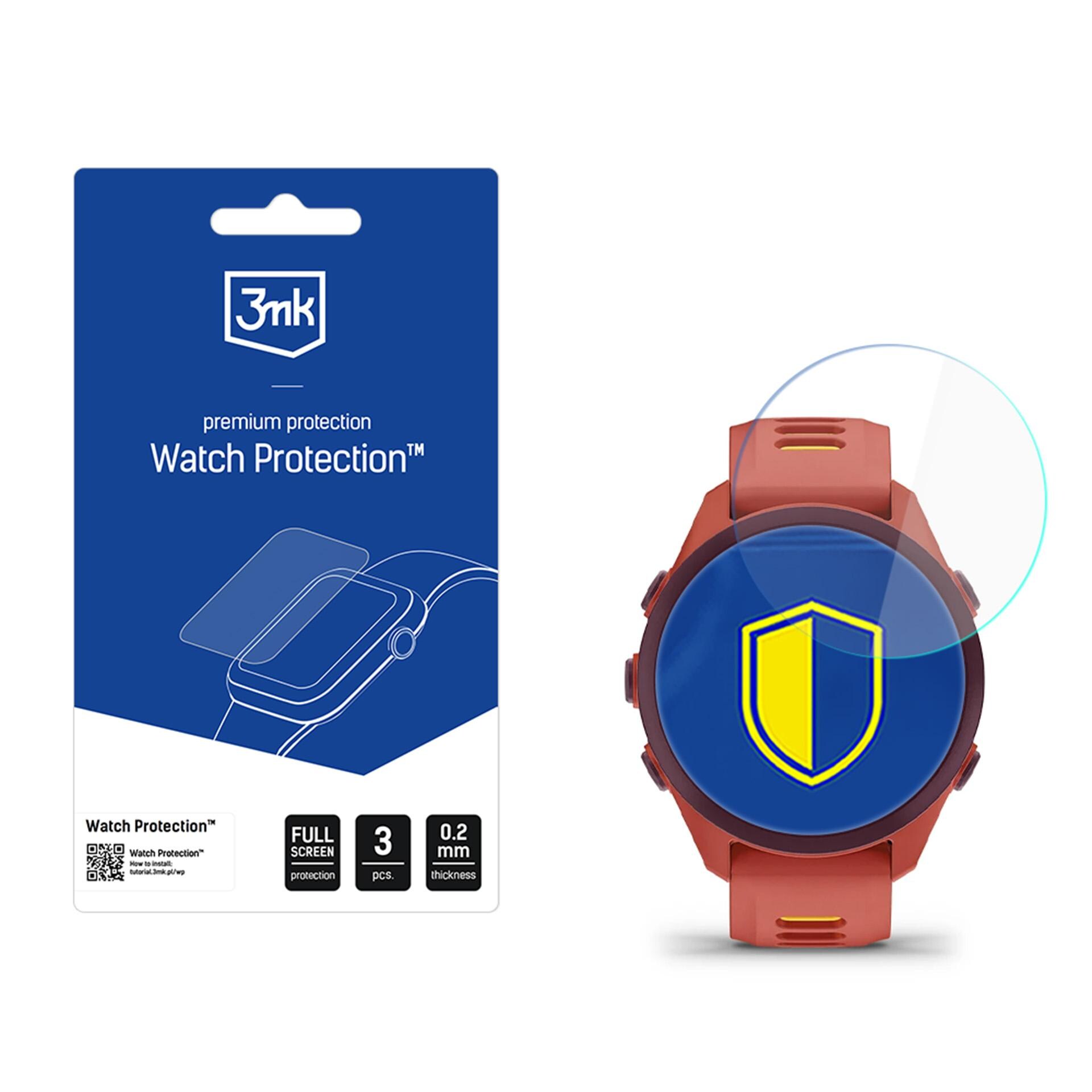 3mk Watch Protection FlexibleGlass hybridglas til Garmin Forerunner 70, 170 og 170 Music
