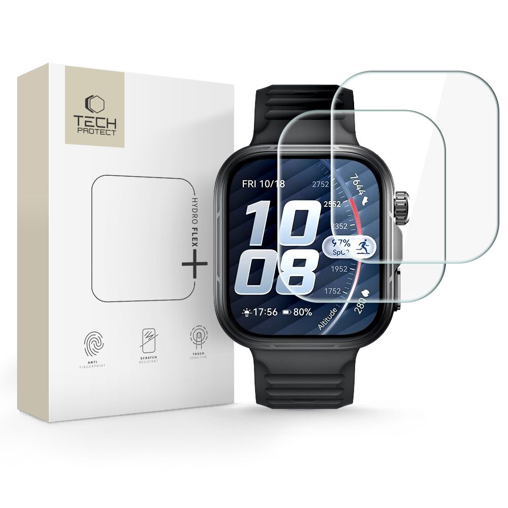 Tech-Protect Hydro flex+ 2-pak hydrogel-film til Huawei Watch Fit 5 Pro