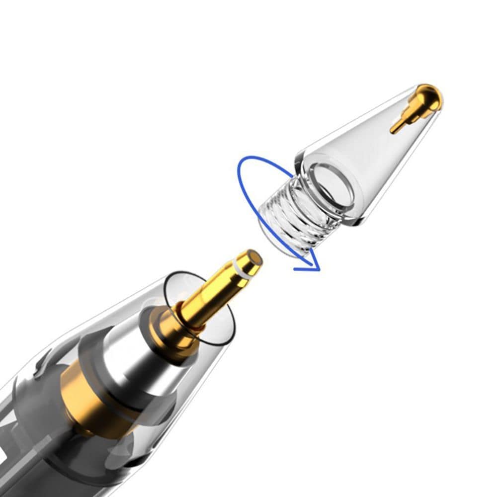 Tech-Protect-penespidser, 4-pak udskiftningsspidser til Apple Pencil – gennemsigtige