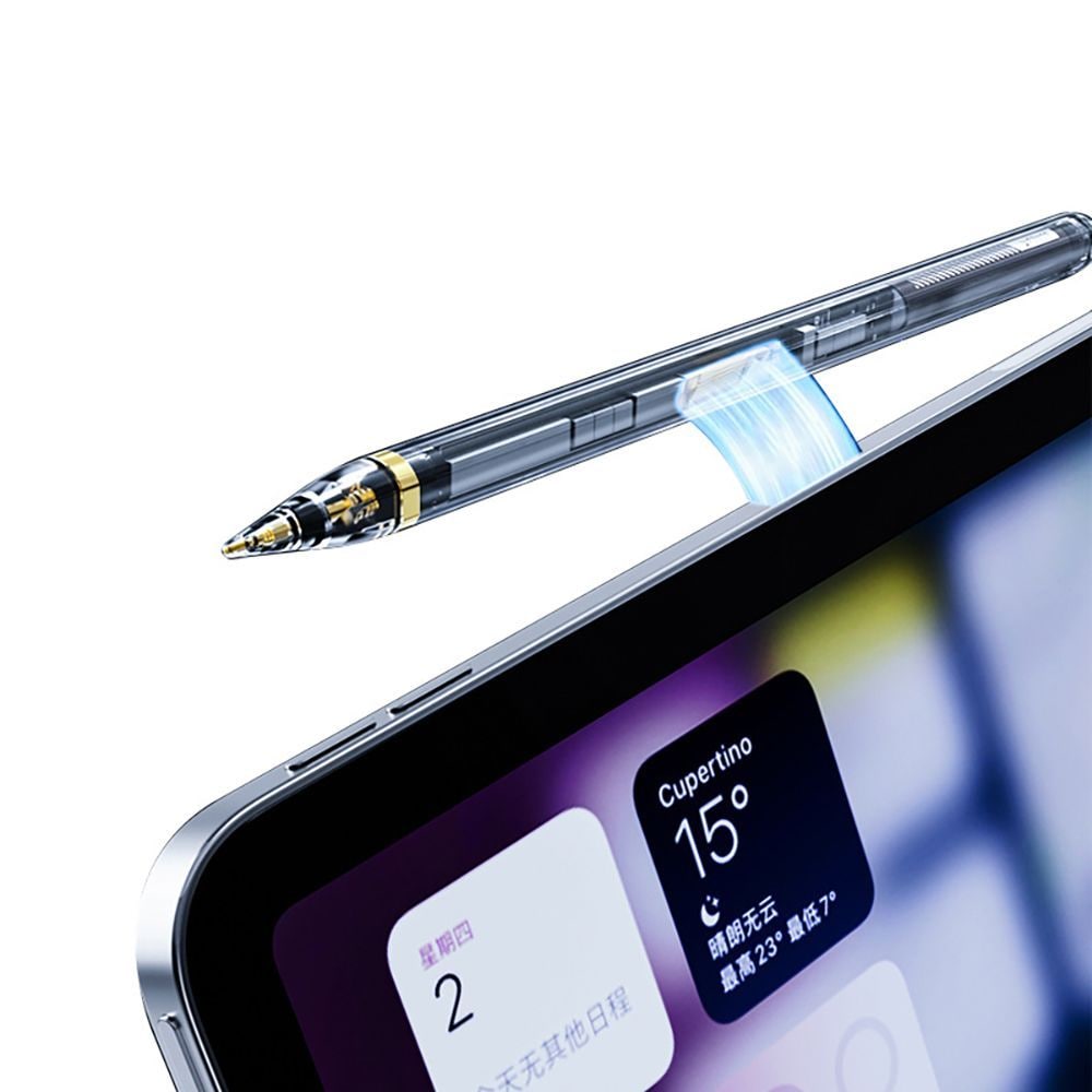 Tech-Protect-penespidser, 4-pak udskiftningsspidser til Apple Pencil – gennemsigtige