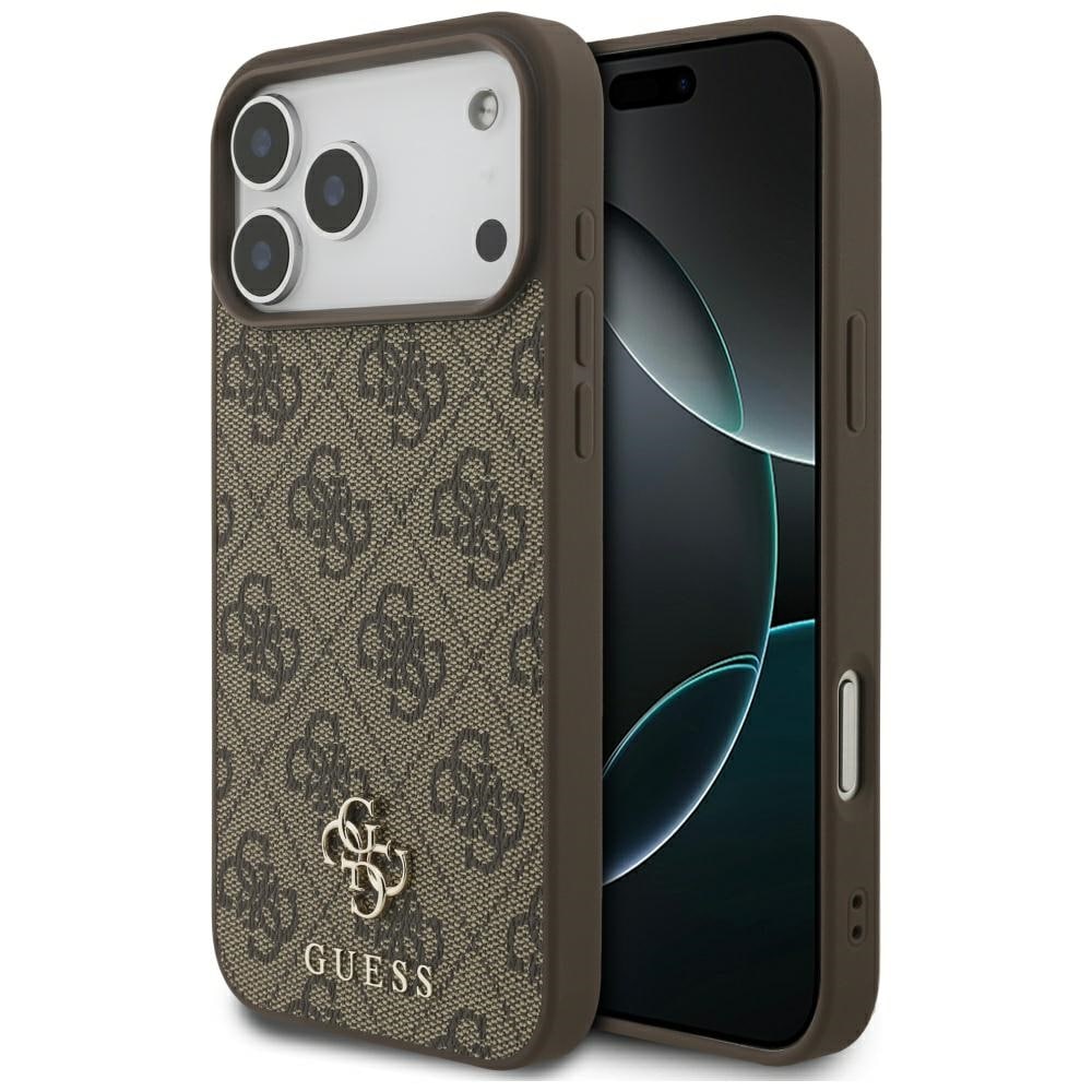 Guess 4G Small Classic Logo MagSafe-etui til iPhone 17 Pro Max – Brun