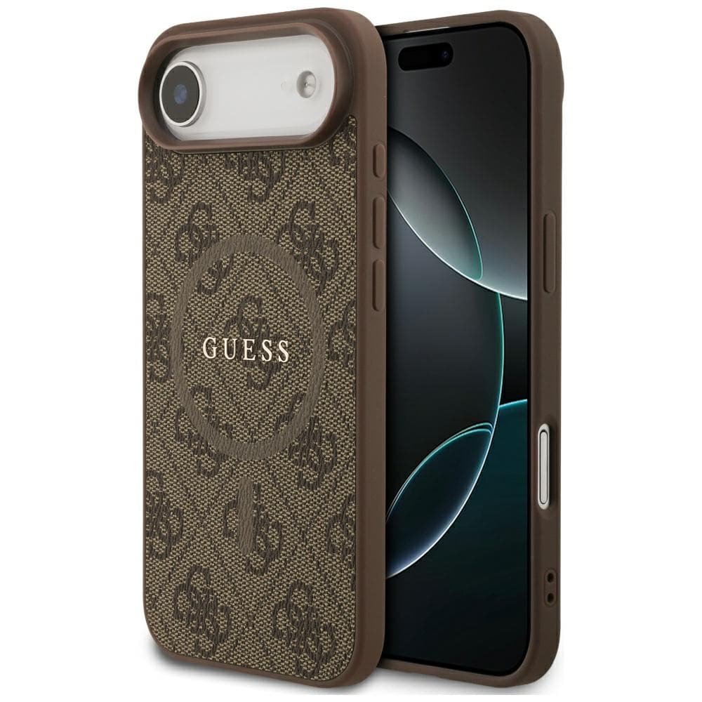 Guess 4G Ring Classic Logo MagSafe-etui til iPhone 17 Air – Brun