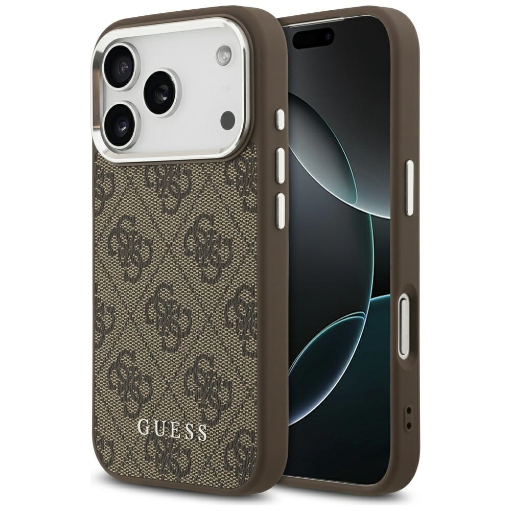 Guess 4G Classic Logo MagSafe-etui til iPhone 17 Pro – brun