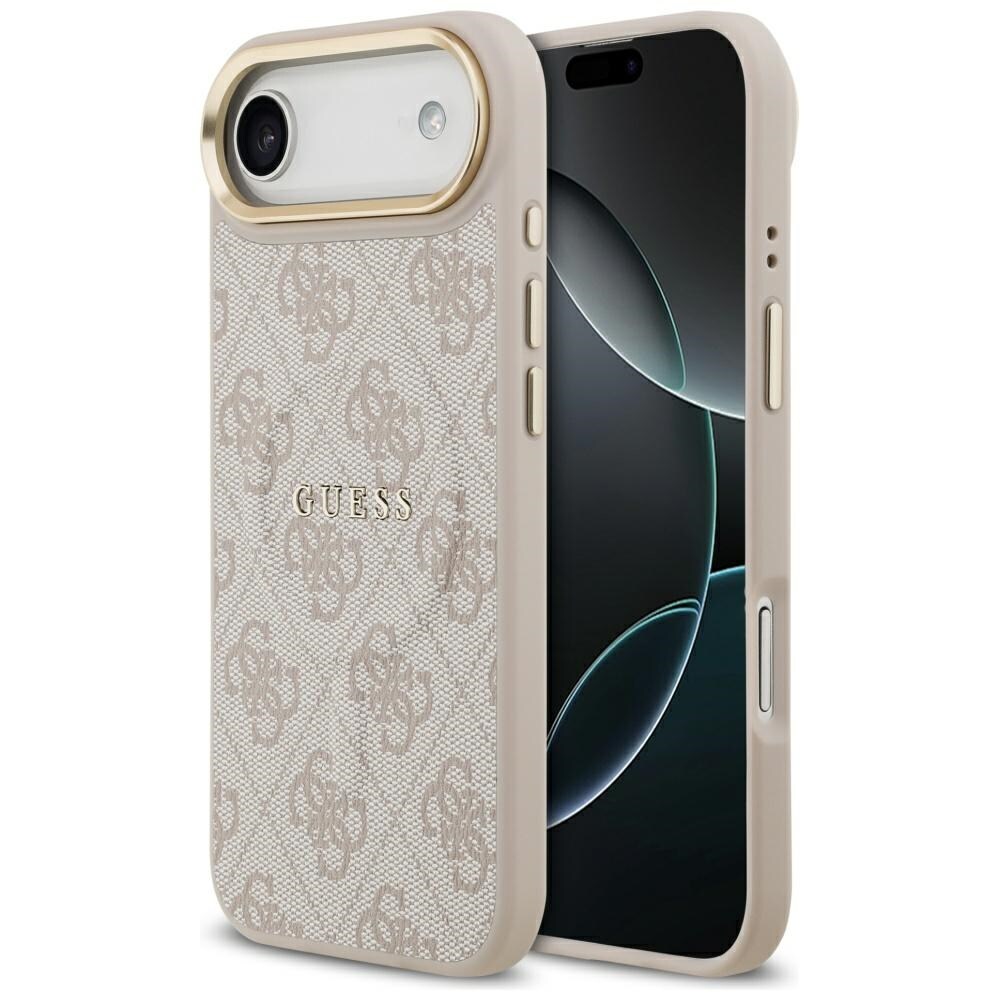 Guess 4G PU Classic Logo MagSafe-etui til iPhone 17 Air – lyserød