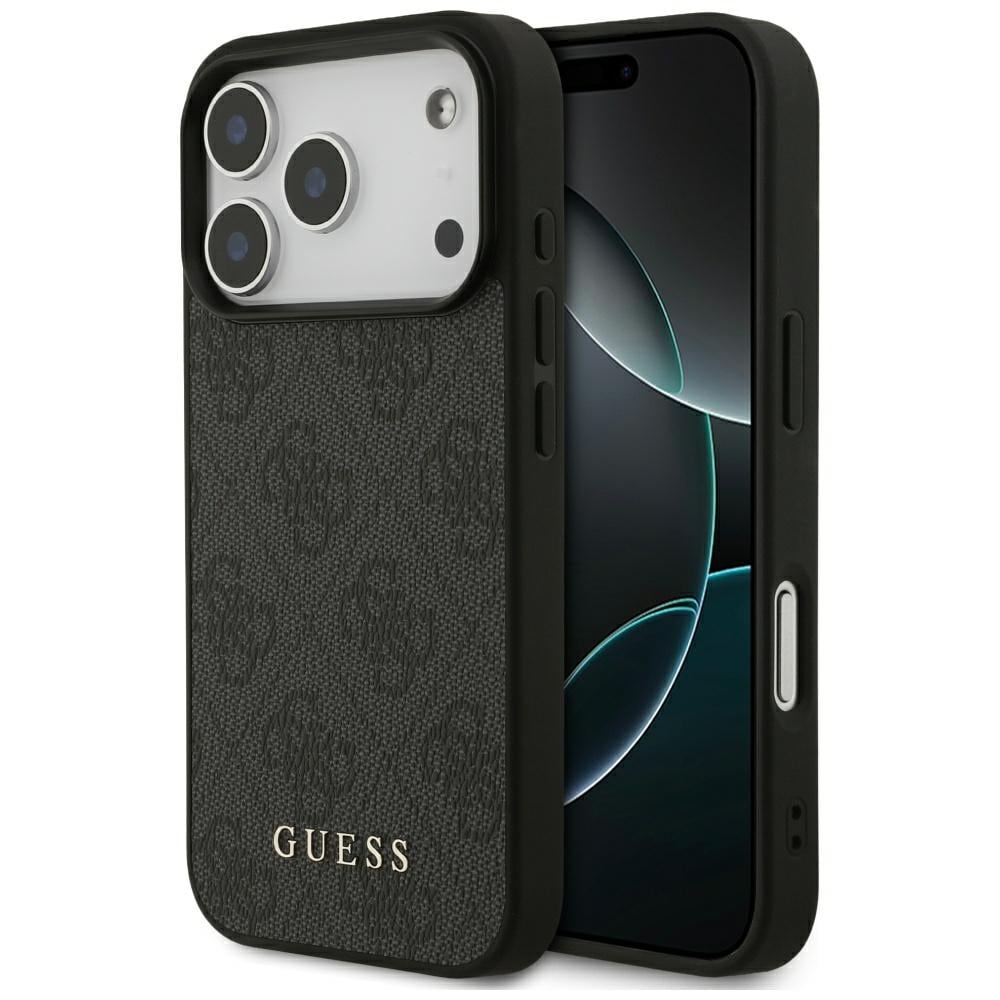 Guess 4G Classic-etui til iPhone 17 Pro – Sort