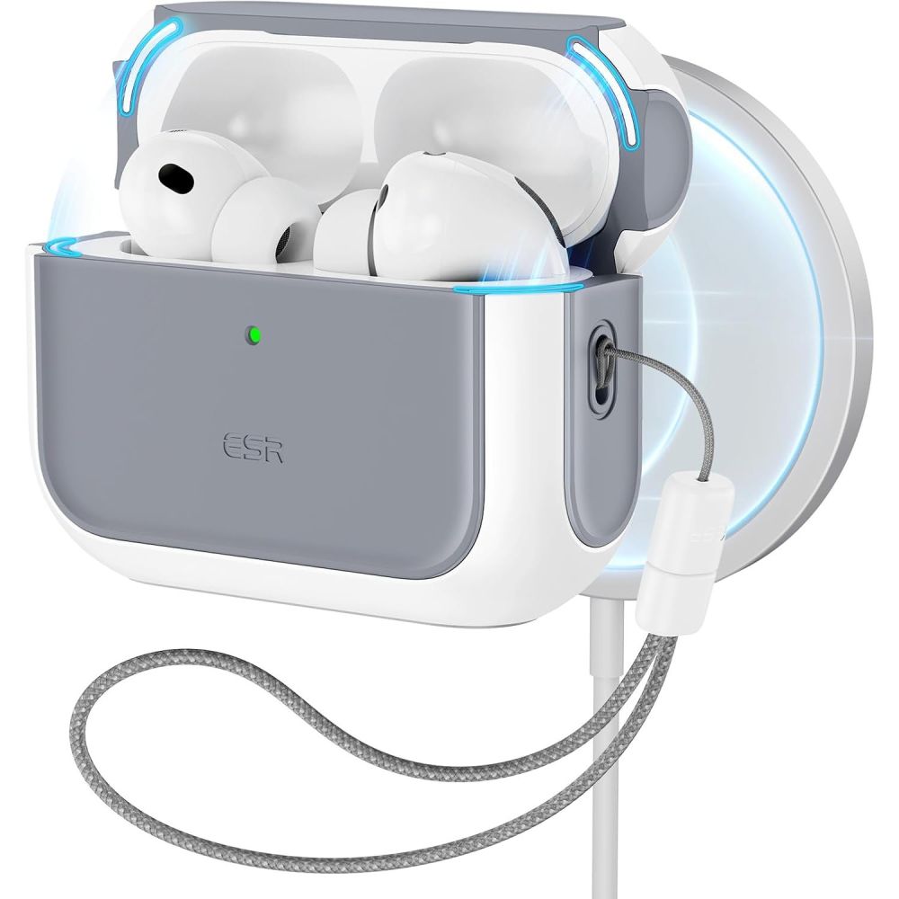 ESR Orbit HaloLock MagSafe-etui til AirPods Pro 3 – hvid