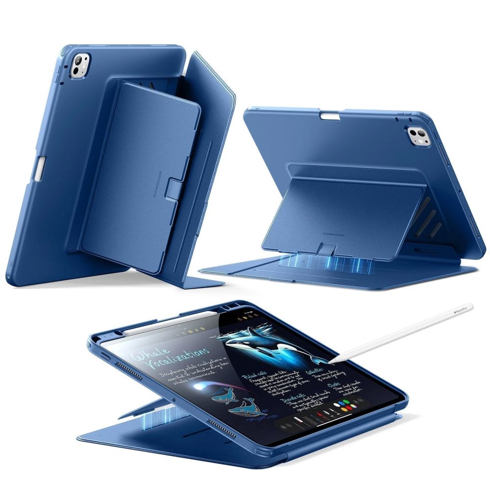 ESR Flip Hybrid-etui til iPad Pro 11” 5. / 6. / 2024-2025 – marineblå