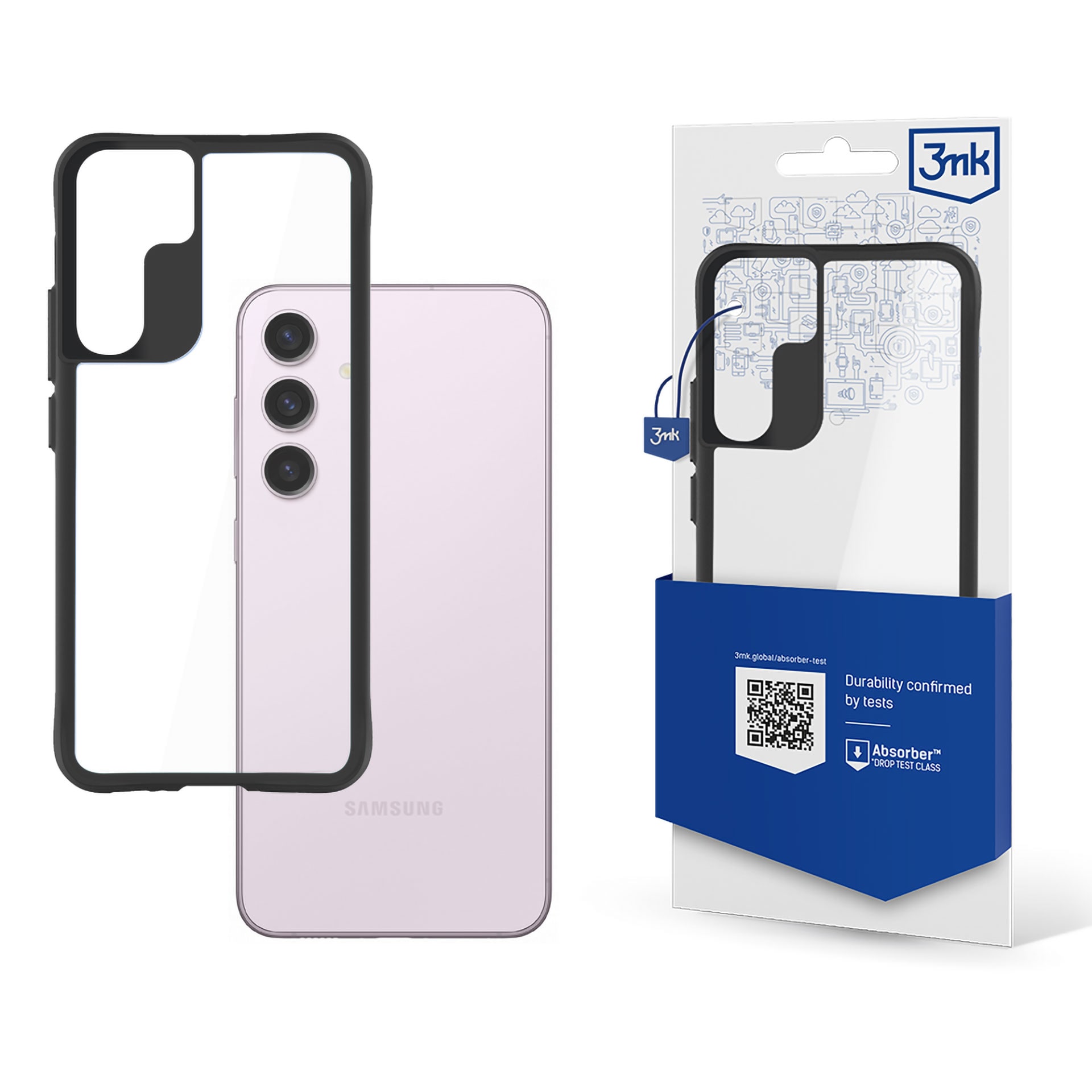 3mk Satin Armor Case+ til Samsung Galaxy S24+ – gennemsigtig