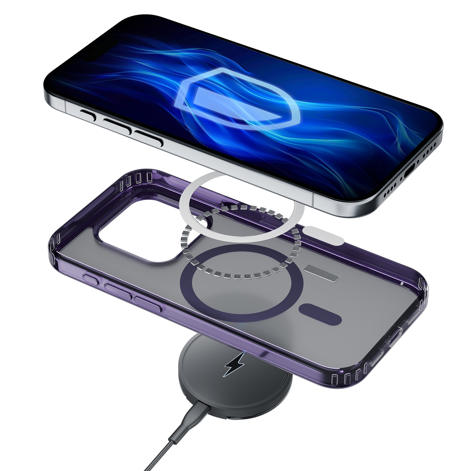 3mk Frosty MagCase lilla etui til Apple iPhone 16 Pro Max – lilla