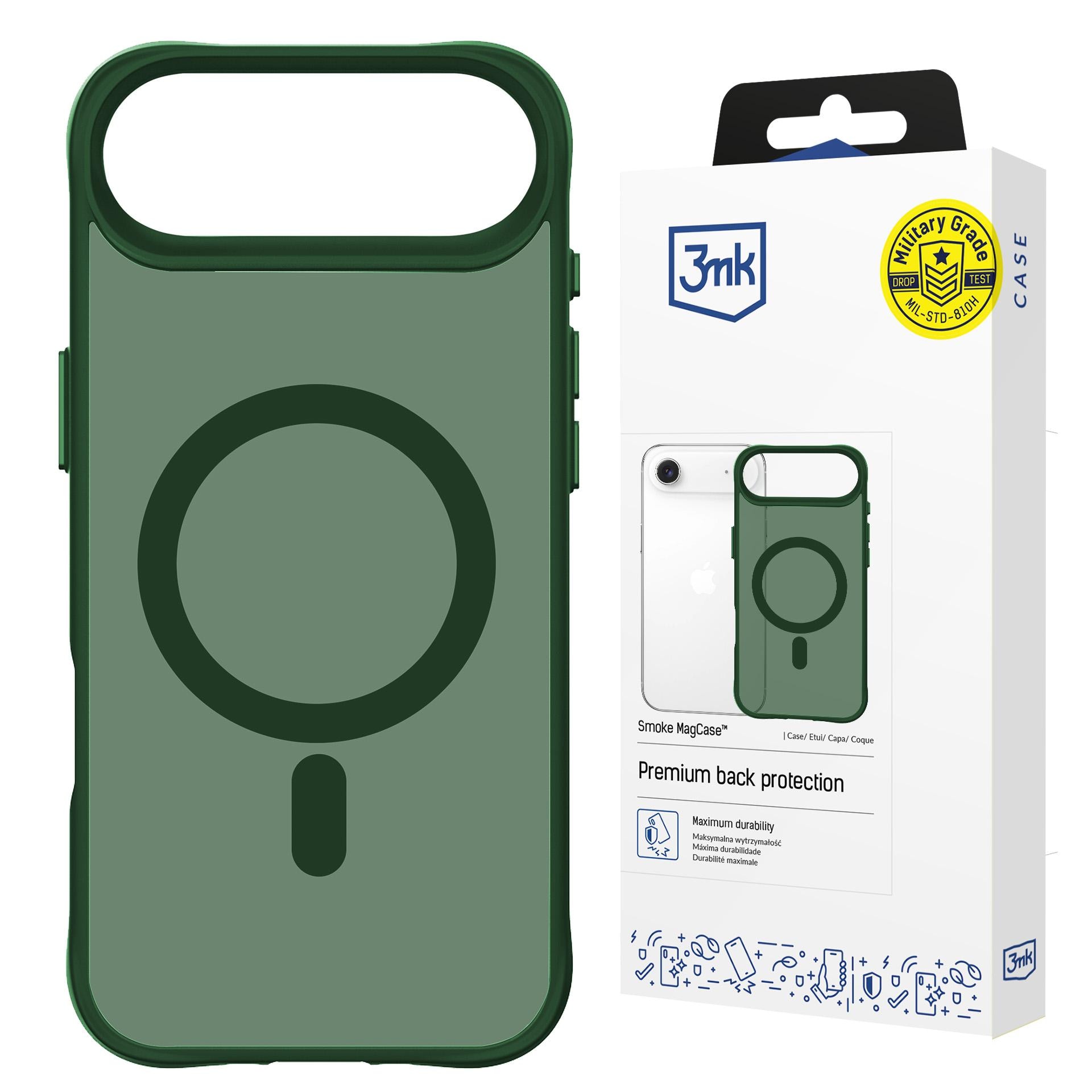 3mk Smoke MagCase til iPhone Air – Grøn