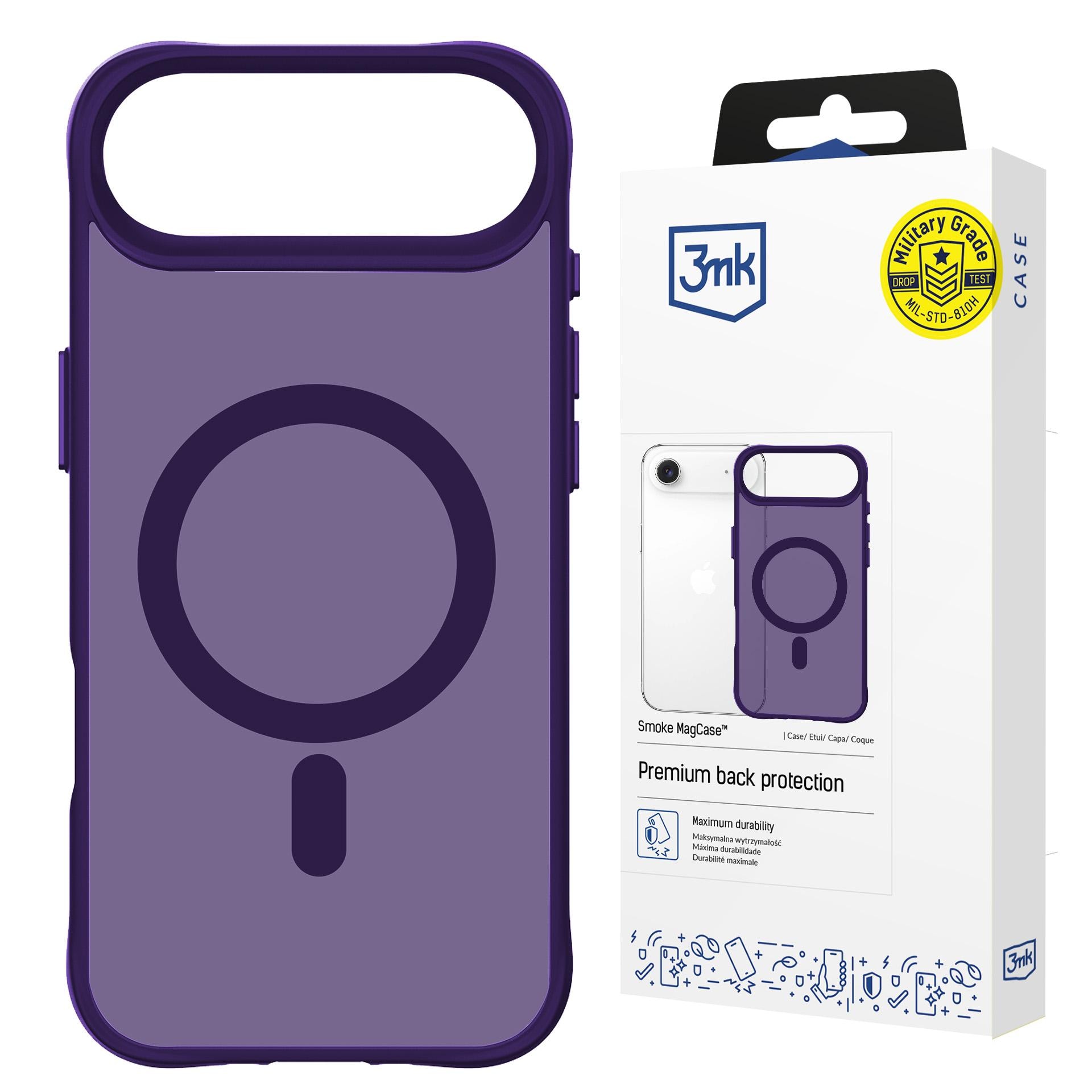 3mk Smoke MagCase til iPhone Air – Lilla
