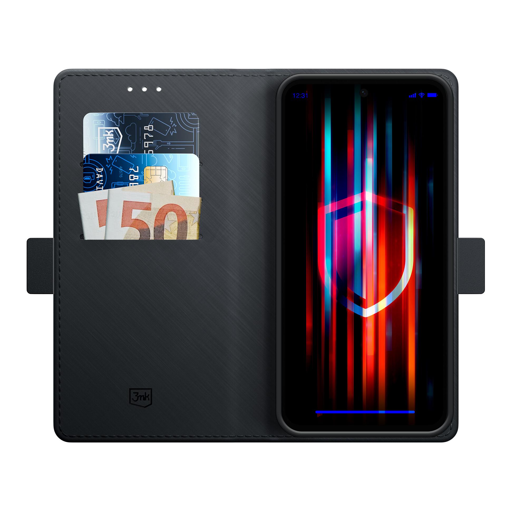 3mk-lommebogset til Honor Magic 8 Lite – Sort
