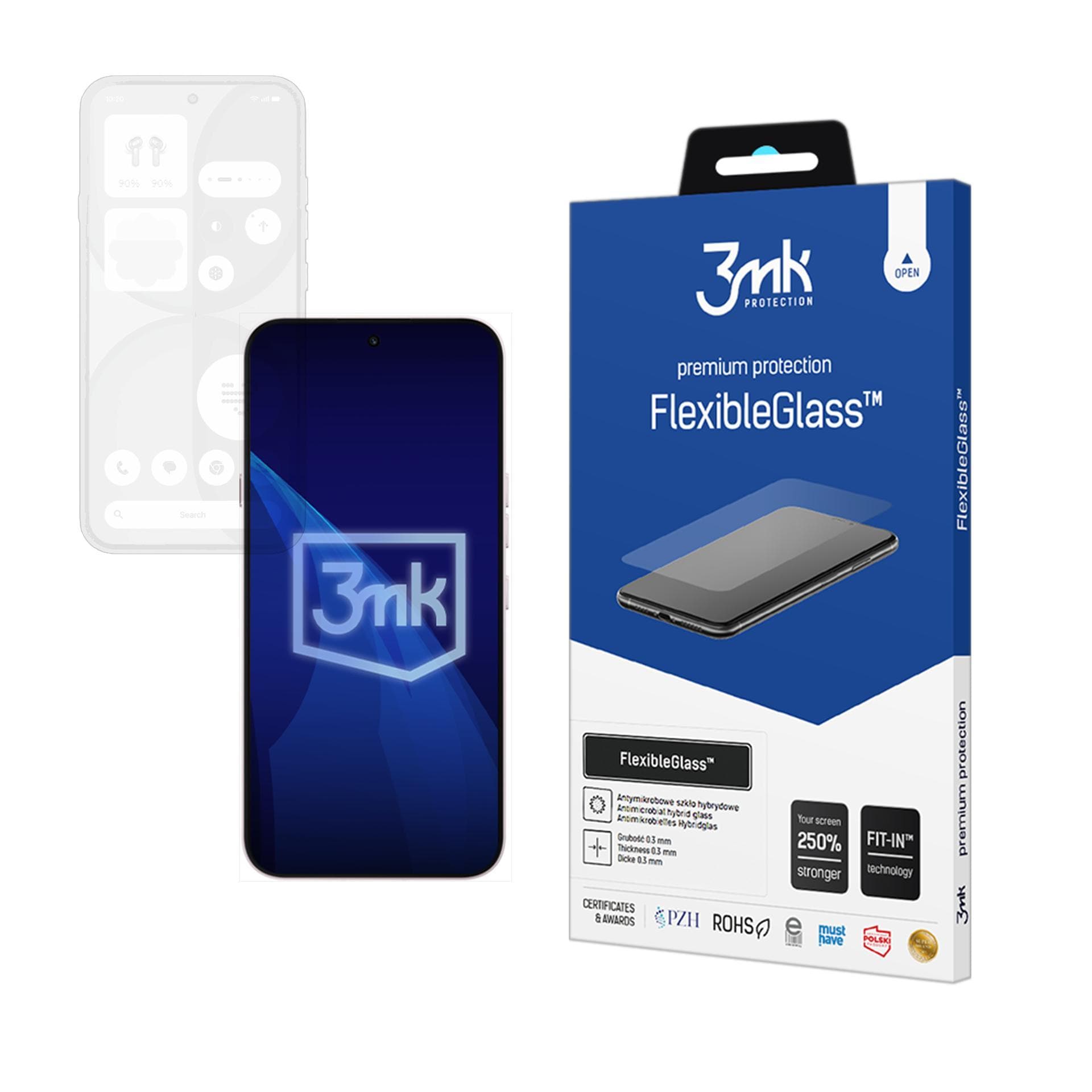 3mk FlexibleGlass™ hybridglas til Nothing Phone (4a)