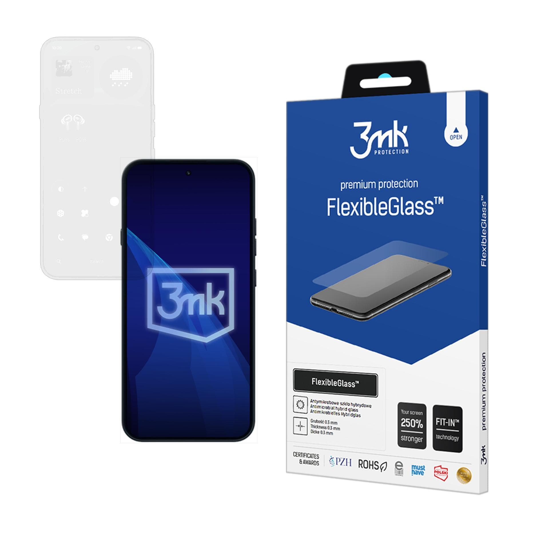 3mk FlexibleGlass™ hybridglas til Nothing Phone (4a) Pro