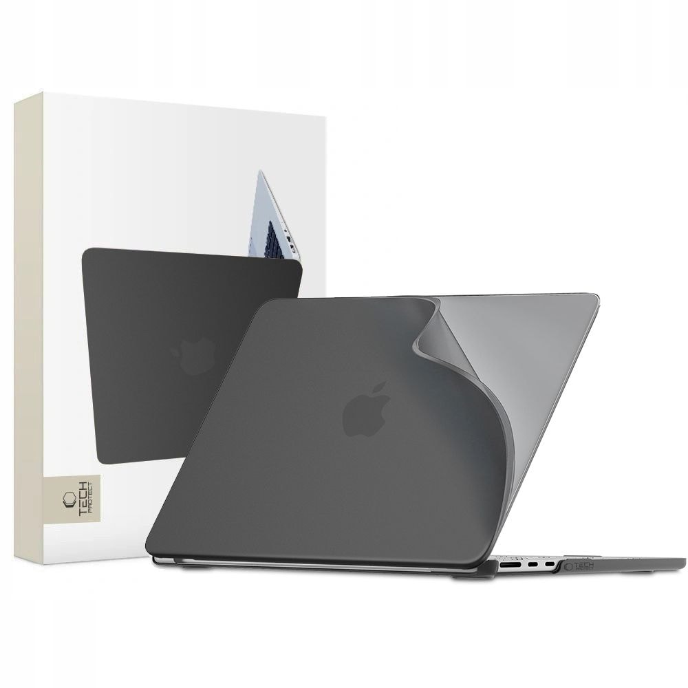 Tech-Protect Softshell-etui til MacBook Air 13" 2023/2024/2025/2026 – Mat sort