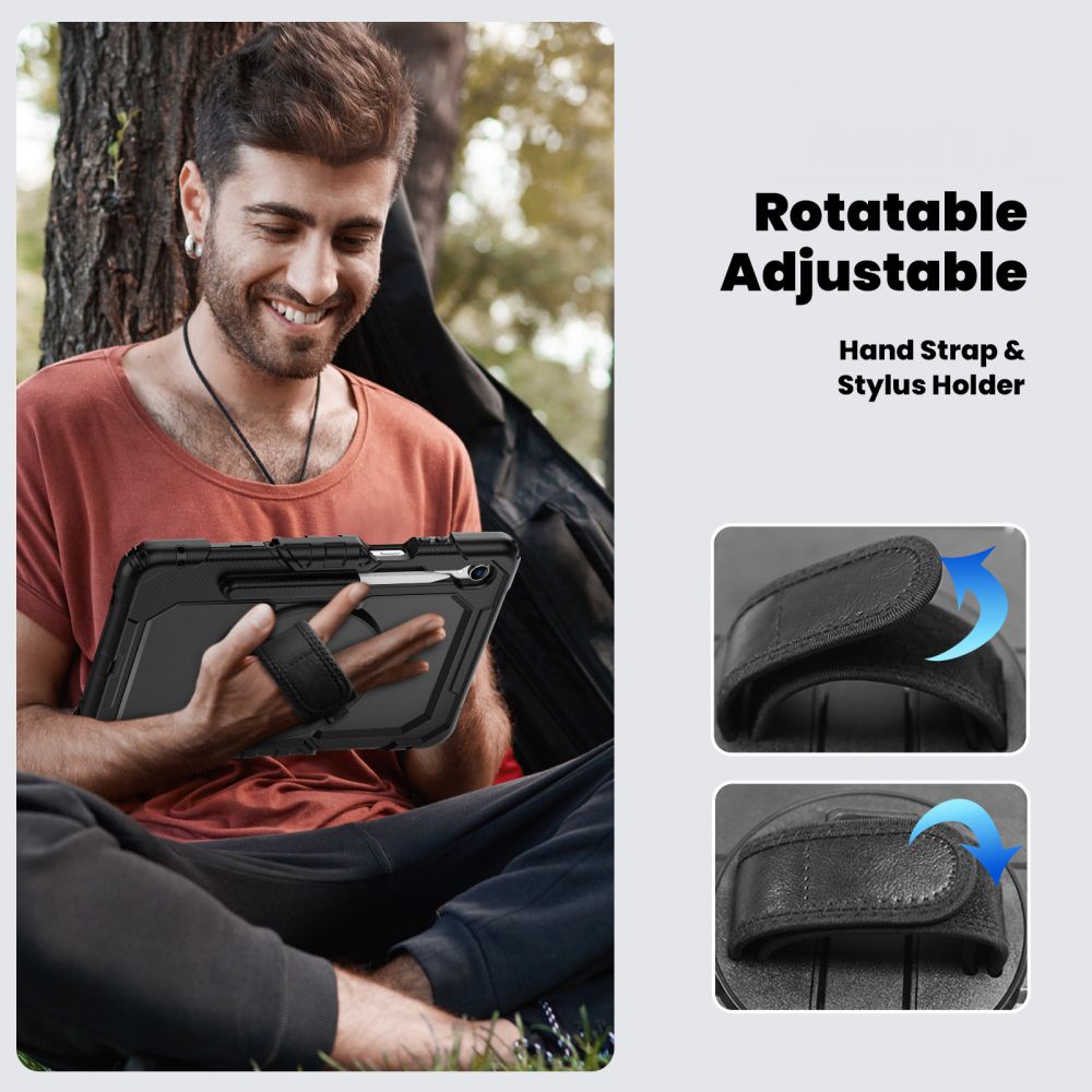 Tech-Protect Solid-etui til Samsung Galaxy Tab S11 11,0 X730 / X736B – Sort