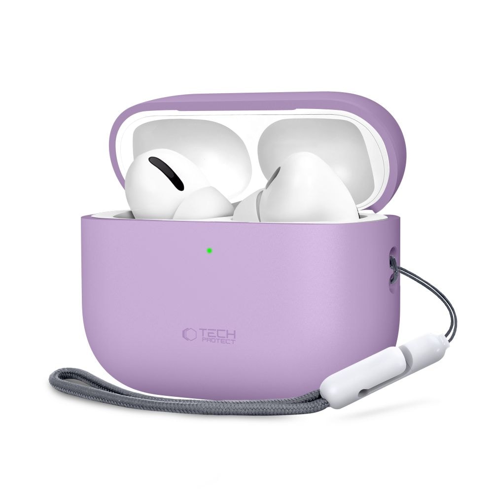 Tech-Protect silikoneetui til AirPods Pro 3 – Lilla