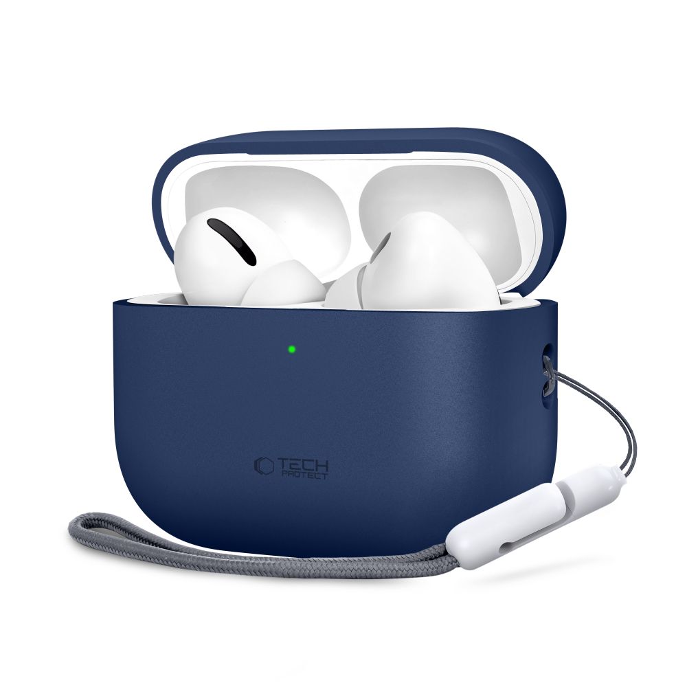 Tech-Protect silikoneetui til AirPods Pro 3 – marineblå