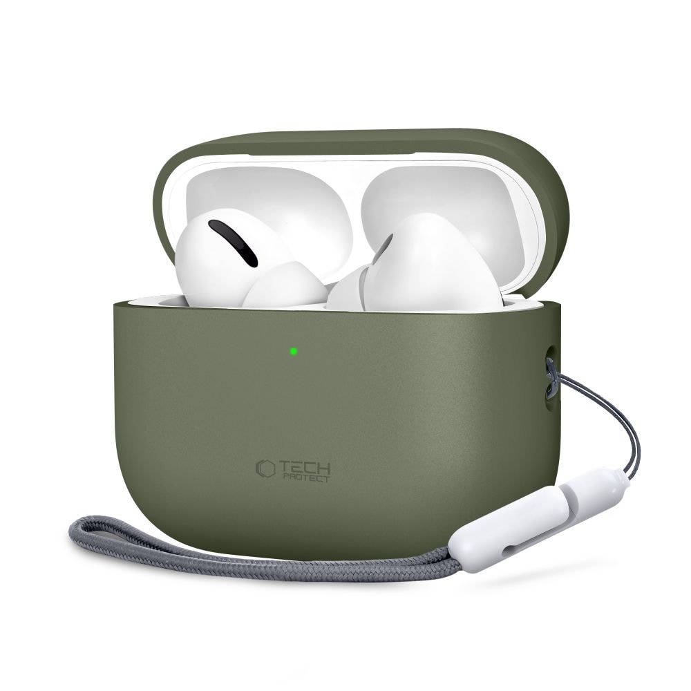 Tech-Protect silikoneetui til AirPods Pro 3 – grøn