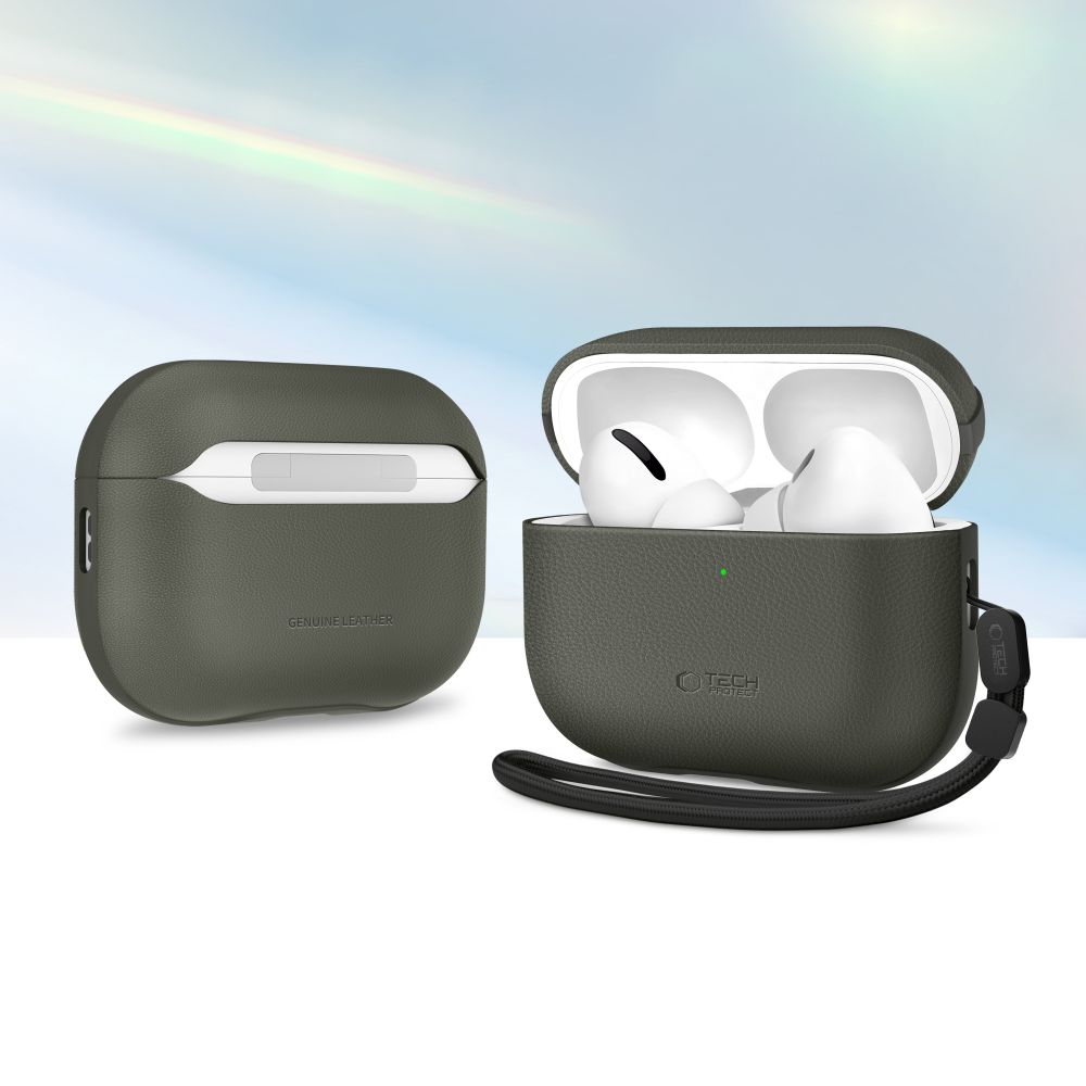 Tech-Protect NaturalFit-etui til AirPods Pro 3 – Grøn