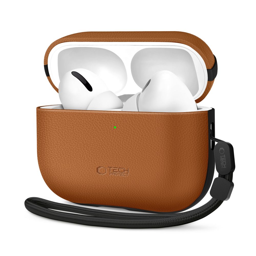 Tech-Protect NaturalFit-etui til AirPods Pro 3 – Brun