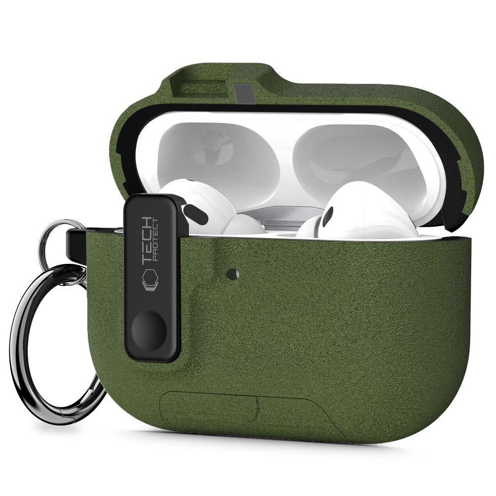 Tech-Protect Slim Hook-etui til AirPods Pro 3 – Grøn