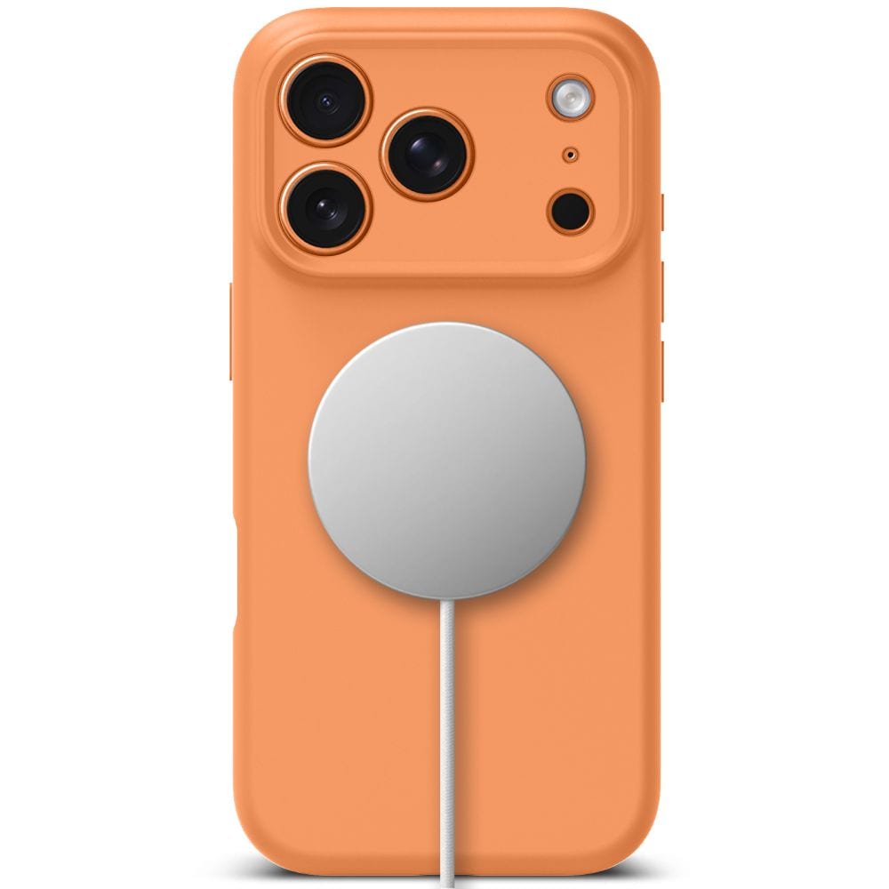 Tech-Protect silikone-MagSafe-etui til iPhone 17 Pro Max – orange