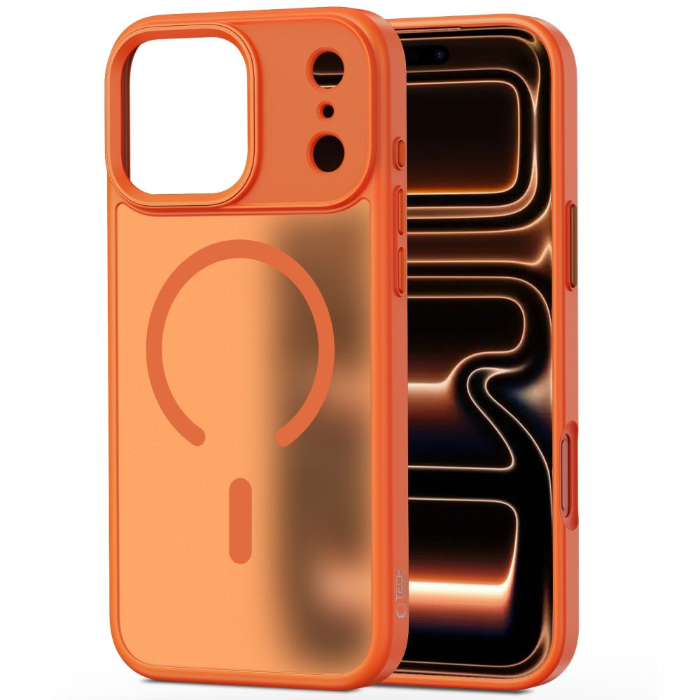 Tech-Protect MagMat MagSafe-etui til iPhone 17 Pro – orange