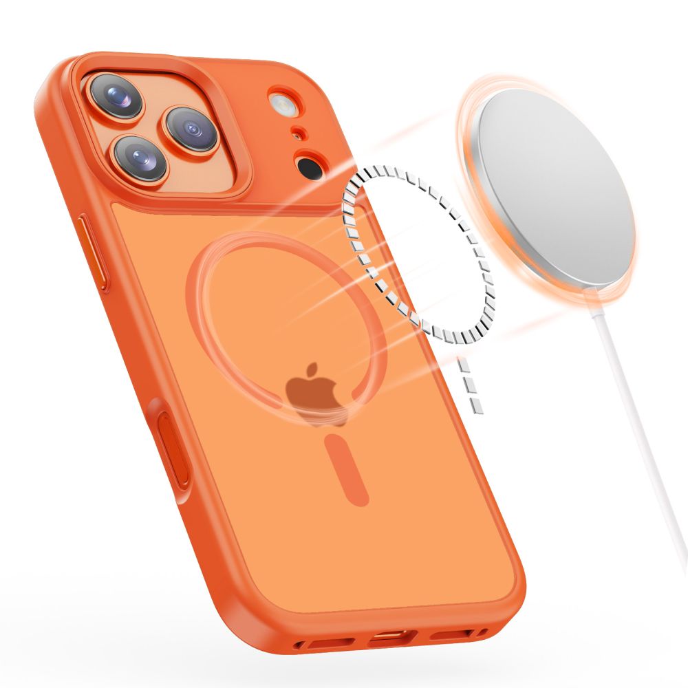 Tech-Protect MagMat MagSafe-etui til iPhone 17 Pro – orange