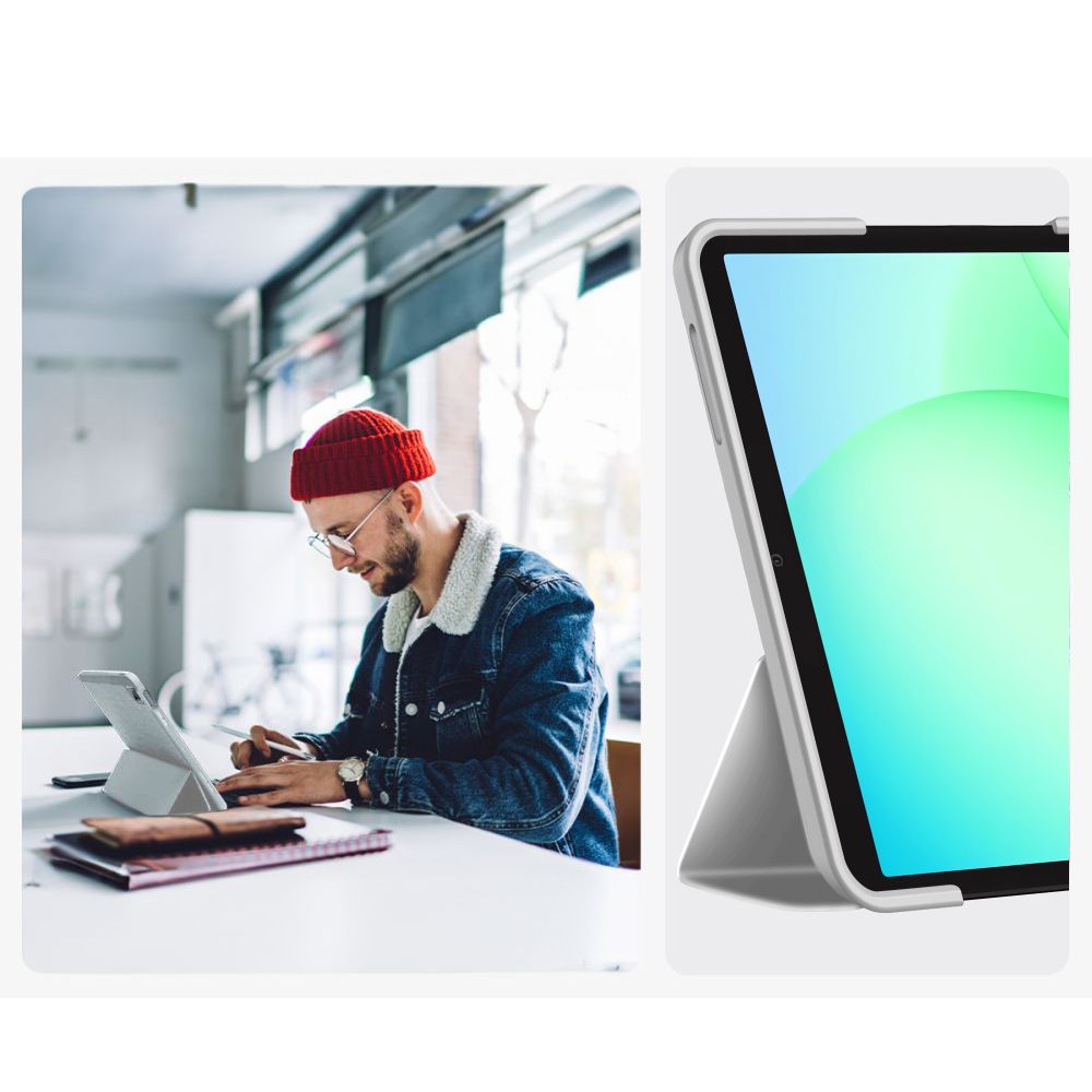 TechProtect SmartCase til Samsung Galaxy Tab A9 / A11 8,7 X110 / X115 / X133 / X135 – Grå