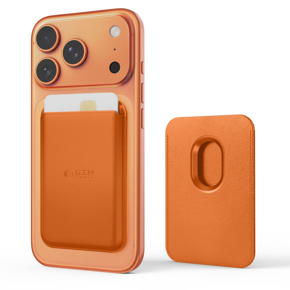 Tech-Protect MagWallet MagSafe magnetisk tegnebog til telefon – orange