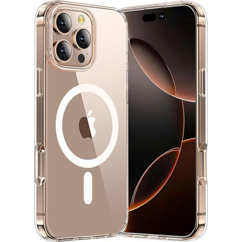 TP Flex MagSafe-etui til iPhone 16 Pro – gennemsigtigt
