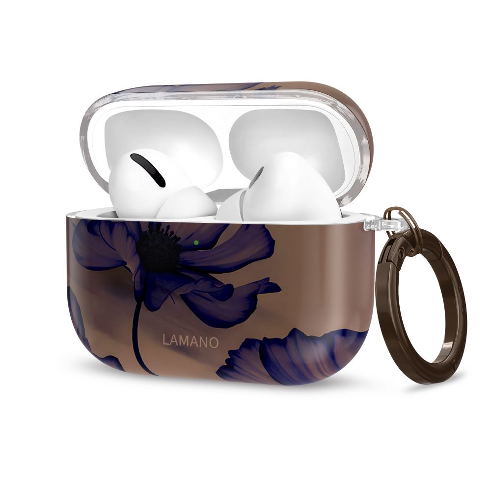 Tech-Protect Lamano-etui til AirPods Pro 1 / 2 – brun-lilla