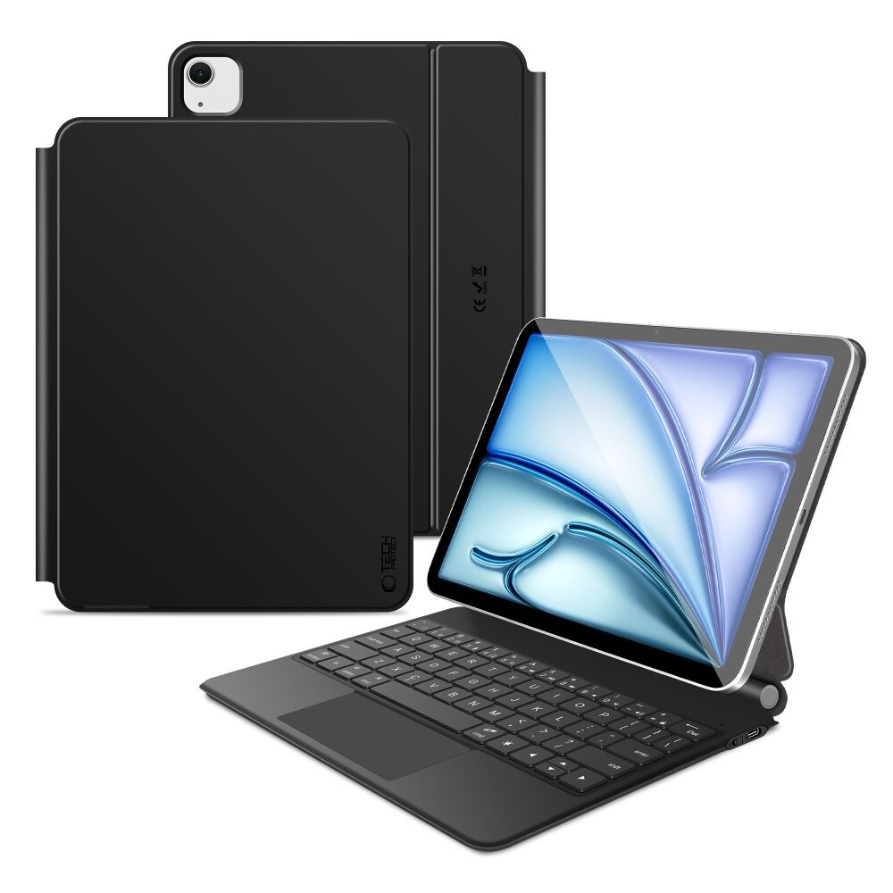 Tech-Protect Smartcase Magnet m/tastatur til iPad Air 10,9” (2020/2022) / 11” (2024-2026) – Sort